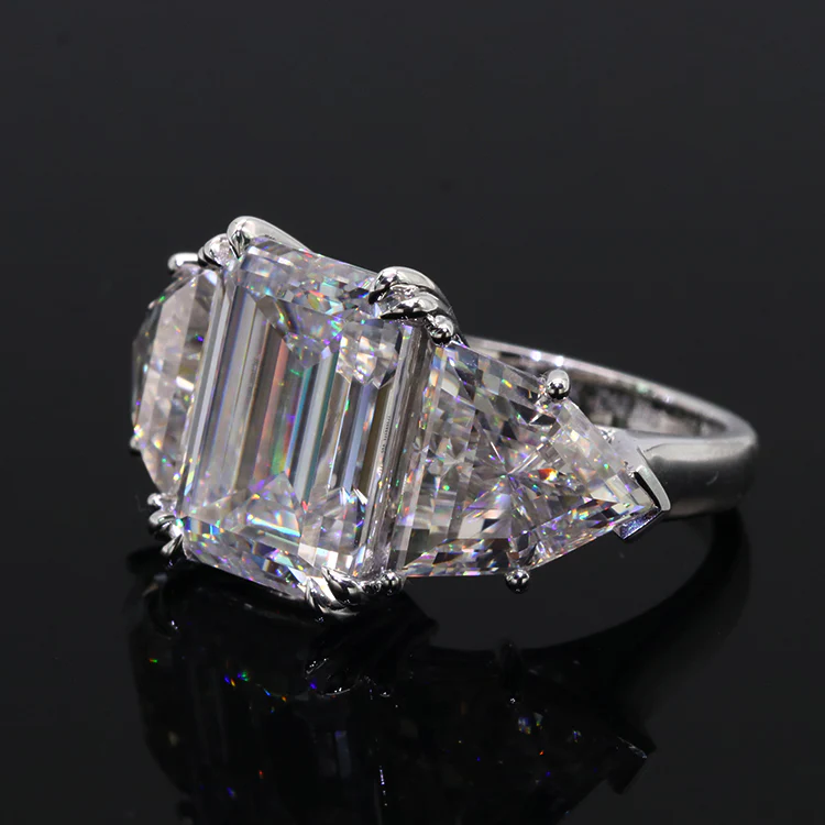 20-Carat Moissanite Ring (White Gold 14k) - Image 3