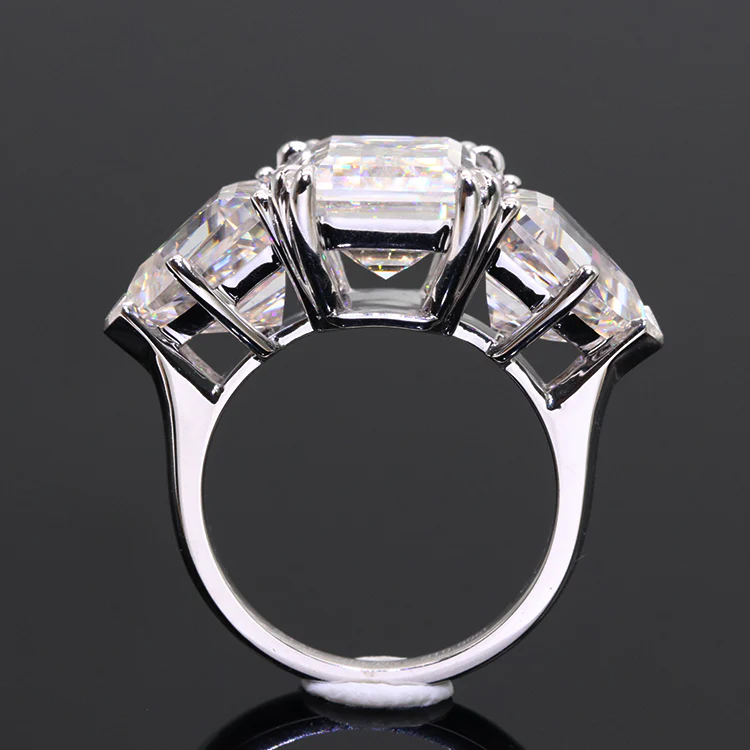 20-Carat Moissanite Ring (White Gold 14k) - Image 4
