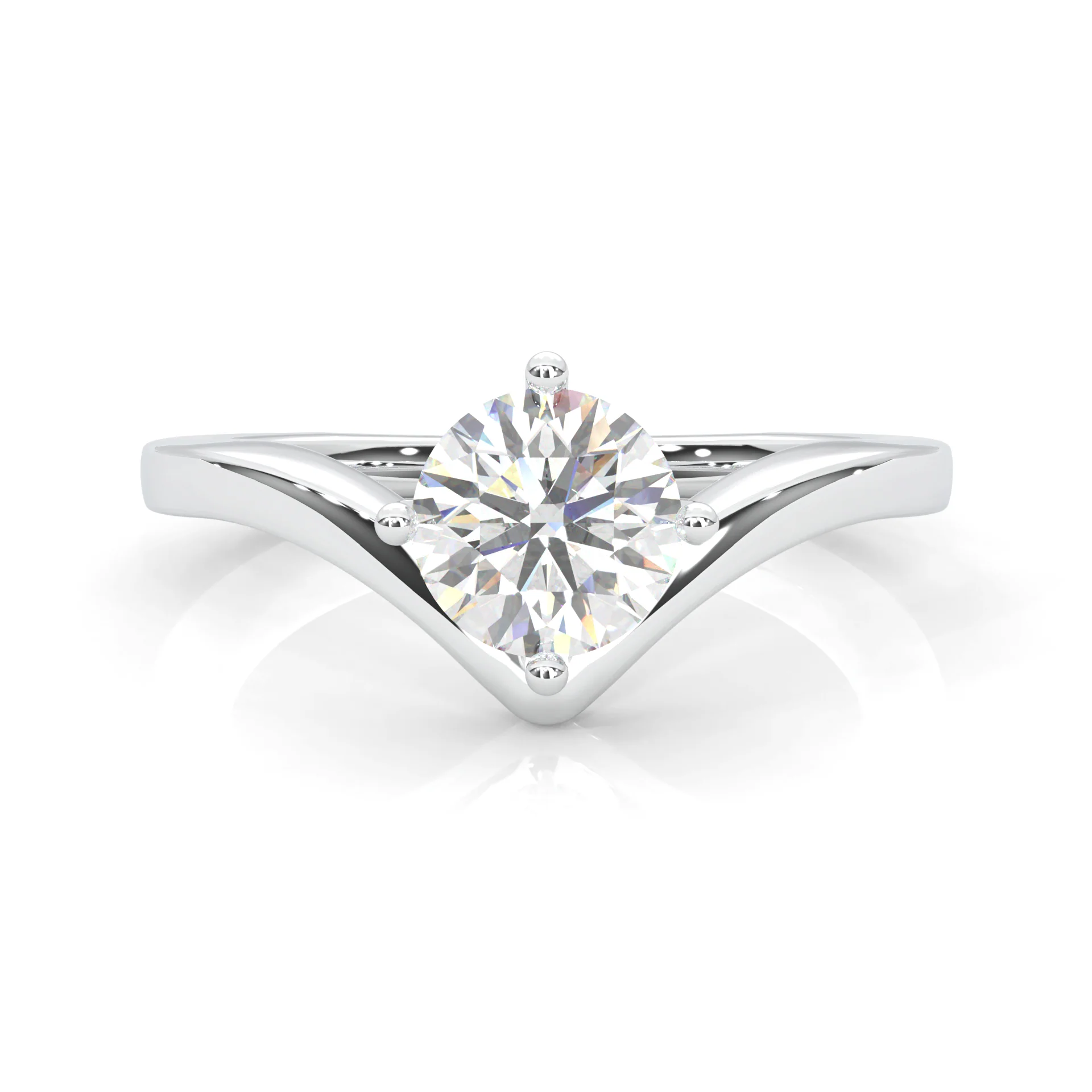 Anémone Solitaire Engagement Ring (14k Solid Gold)