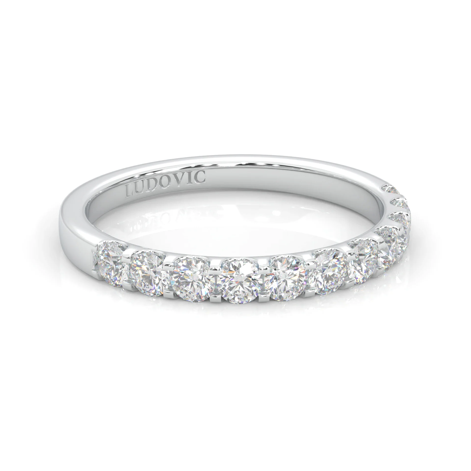 Classic Three-Stone Wedding Set (14k Solid Gold) - Image 11