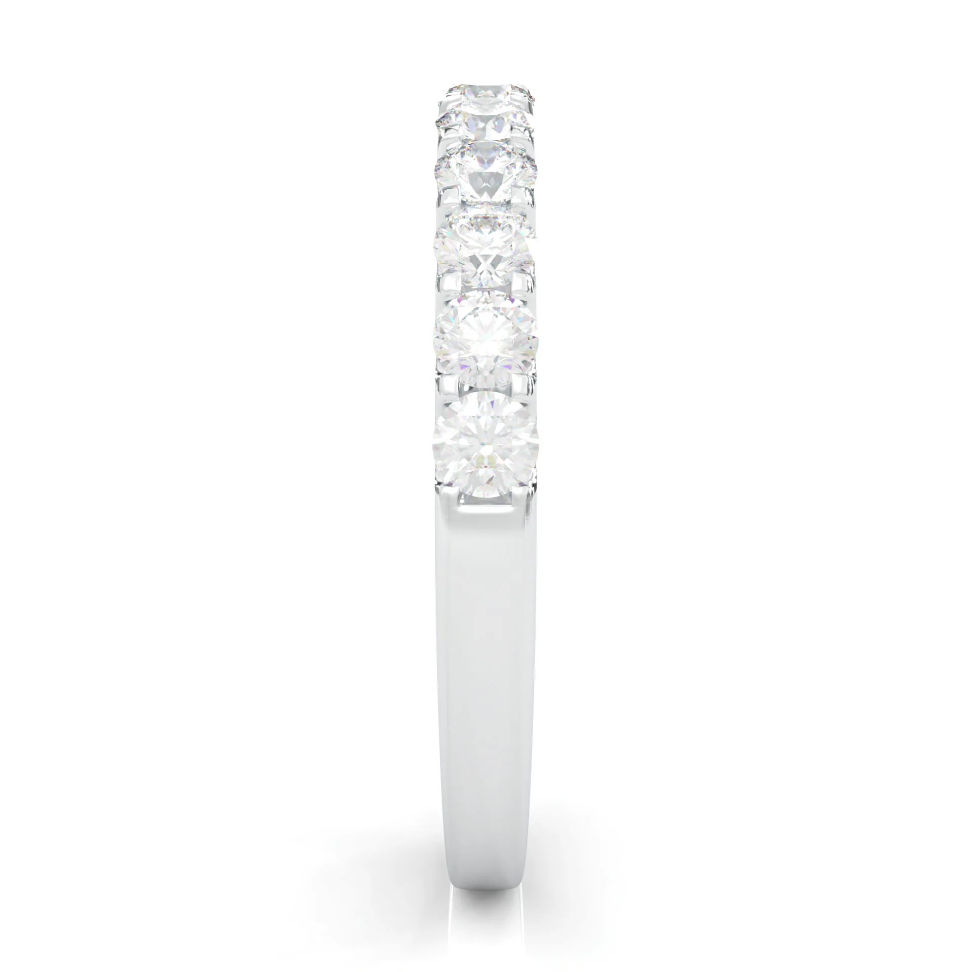 Classic Three-Stone Wedding Set (14k Solid Gold) - Image 12