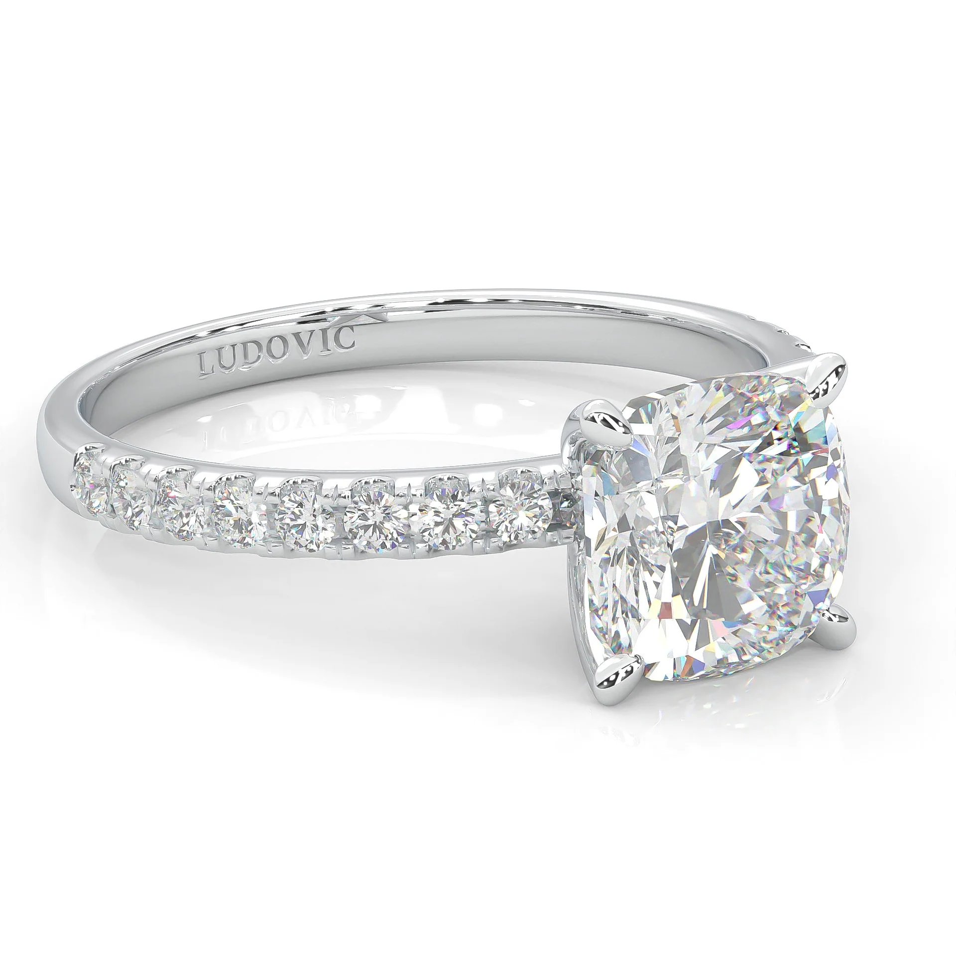 The Darling Bond Moissanite Engagement Ring (14k Solid Gold) - Image 4