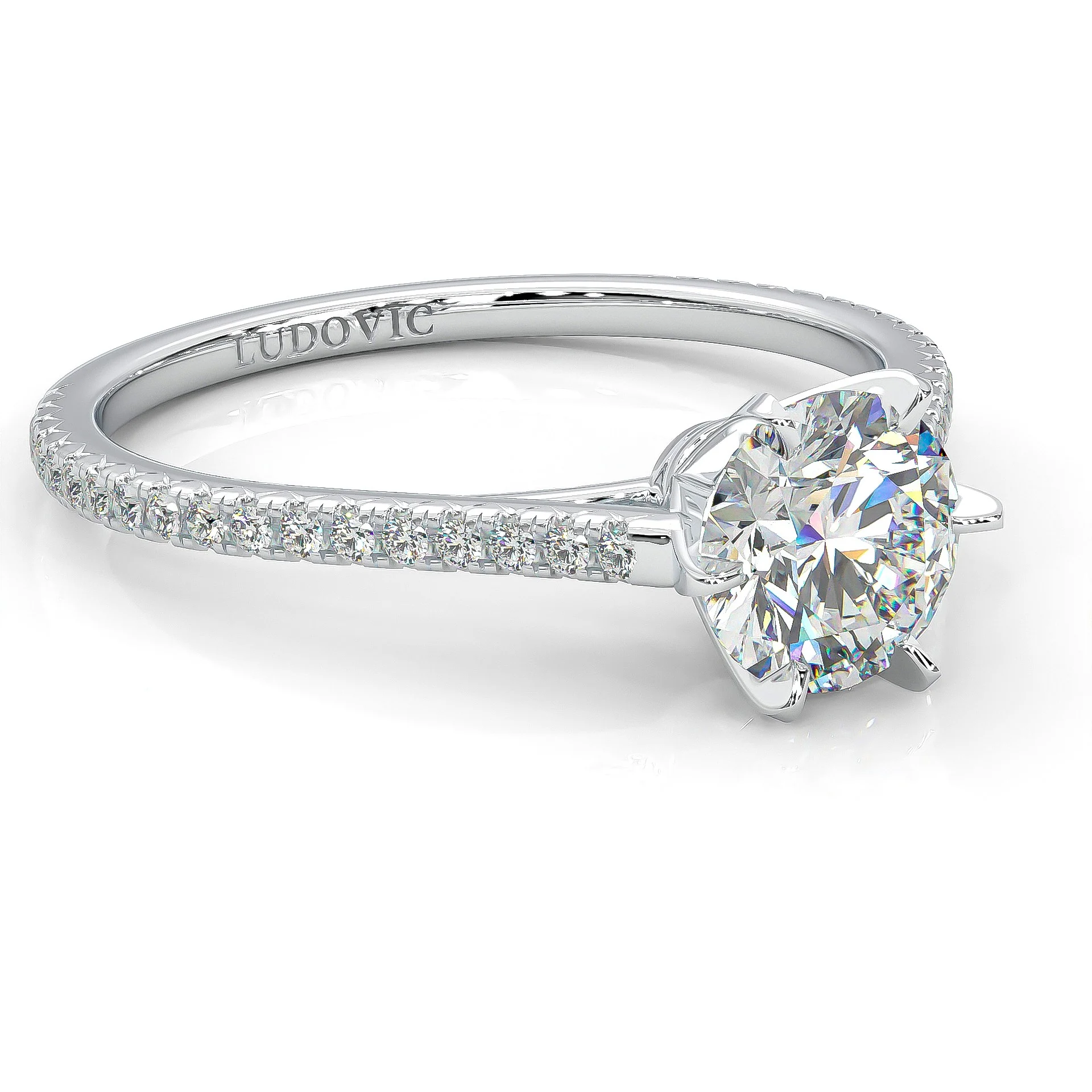 The Luminous II Moissanite Wedding Set (14k Solid Gold) - Image 4