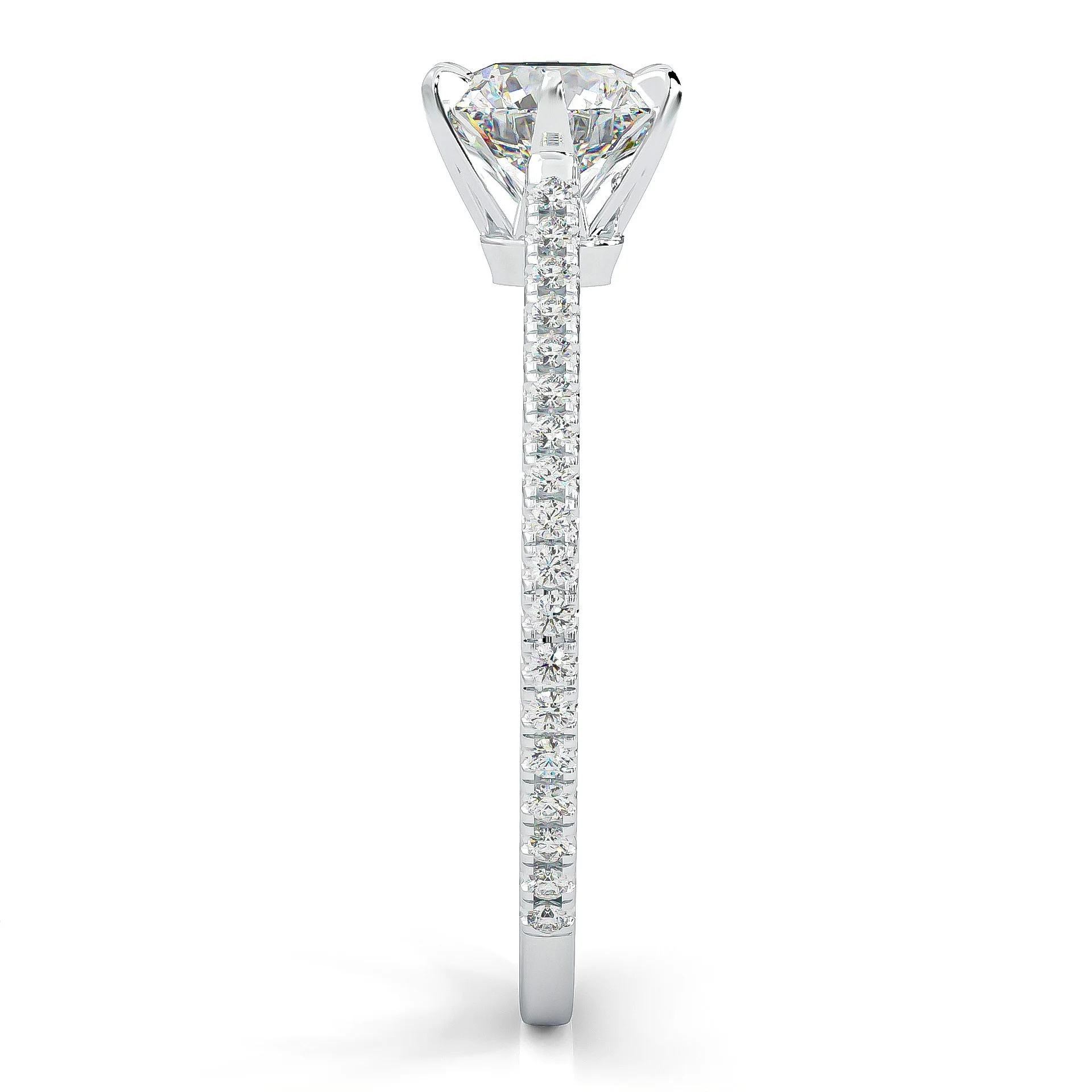 The Luminous II Moissanite Wedding Set (14k Solid Gold) - Image 5