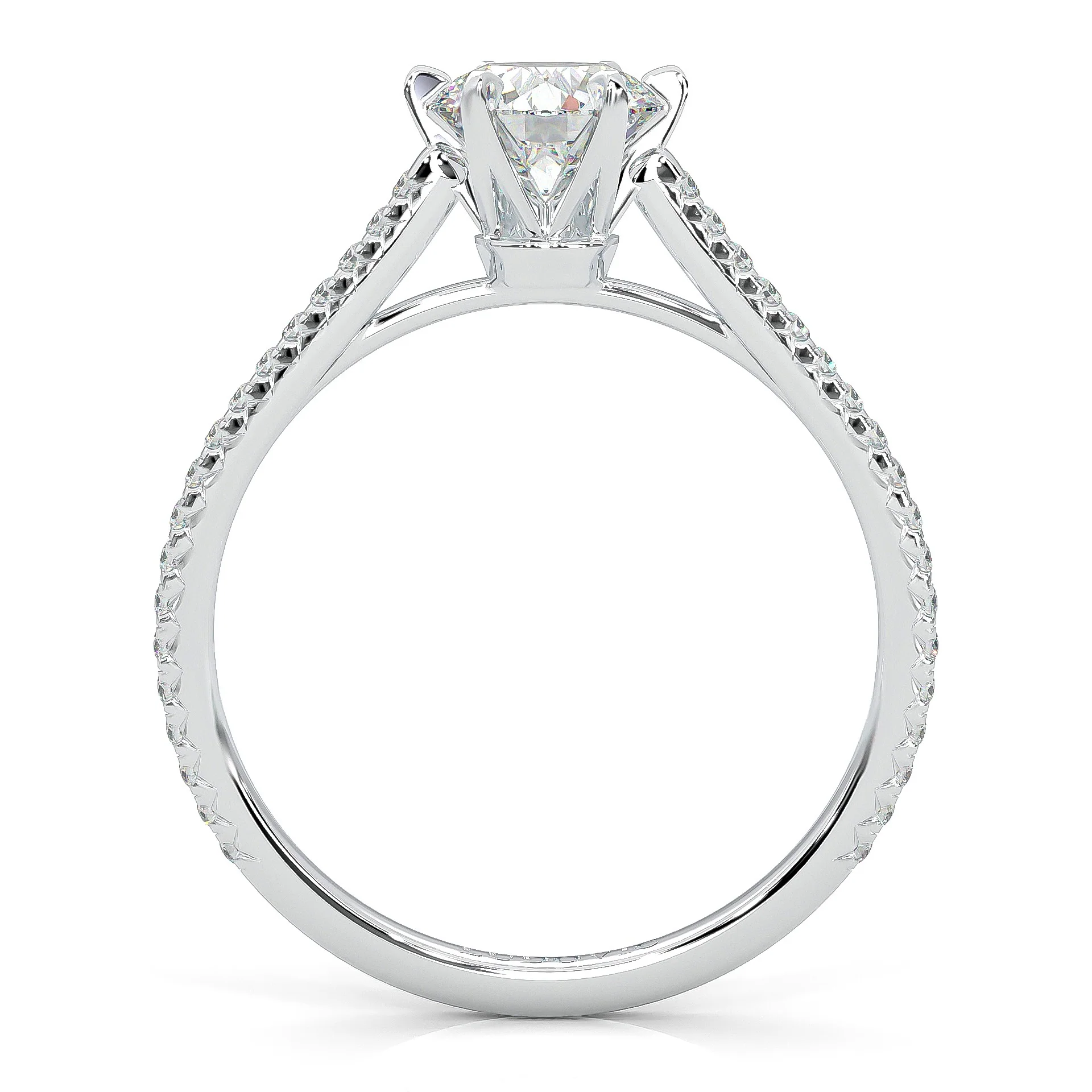 The Luminous II Moissanite Wedding Set (14k Solid Gold) - Image 7
