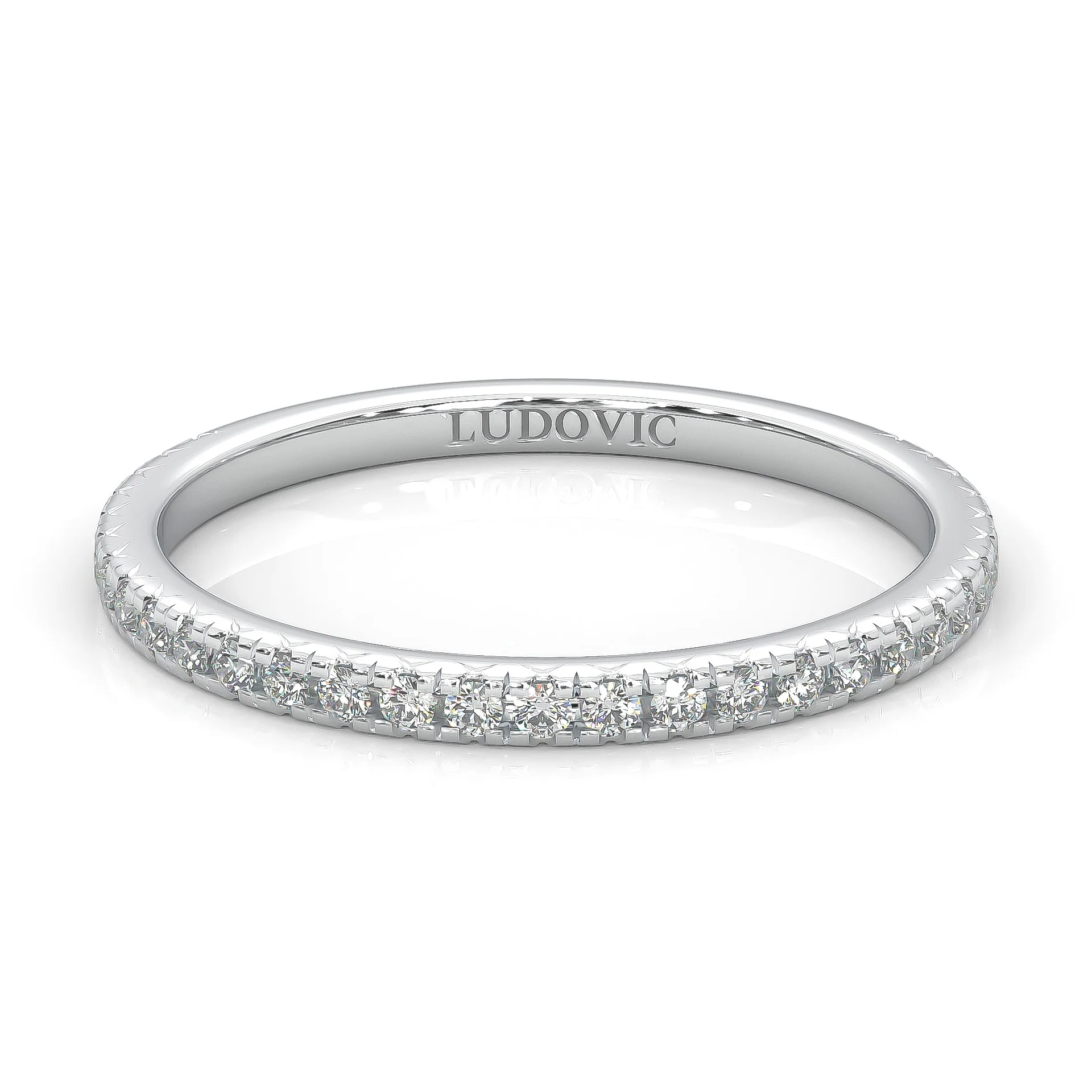 The Luminous II Moissanite Wedding Set (14k Solid Gold) - Image 9