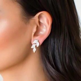 Wedding Stud Earrings - Image 2