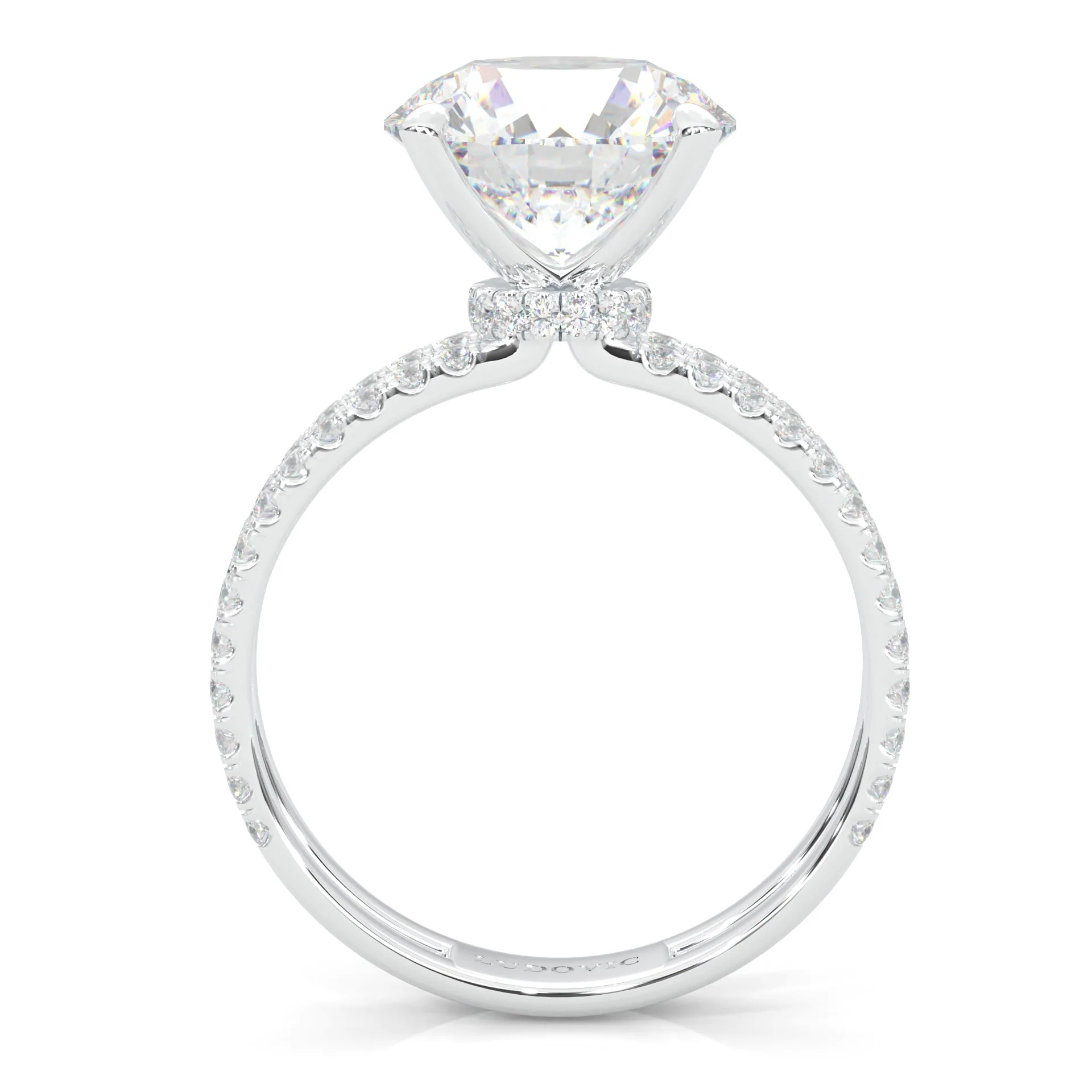 Dual Band - Hidden Halo Lab-Grown Diamond Ring (14k Solid Gold) - Image 5