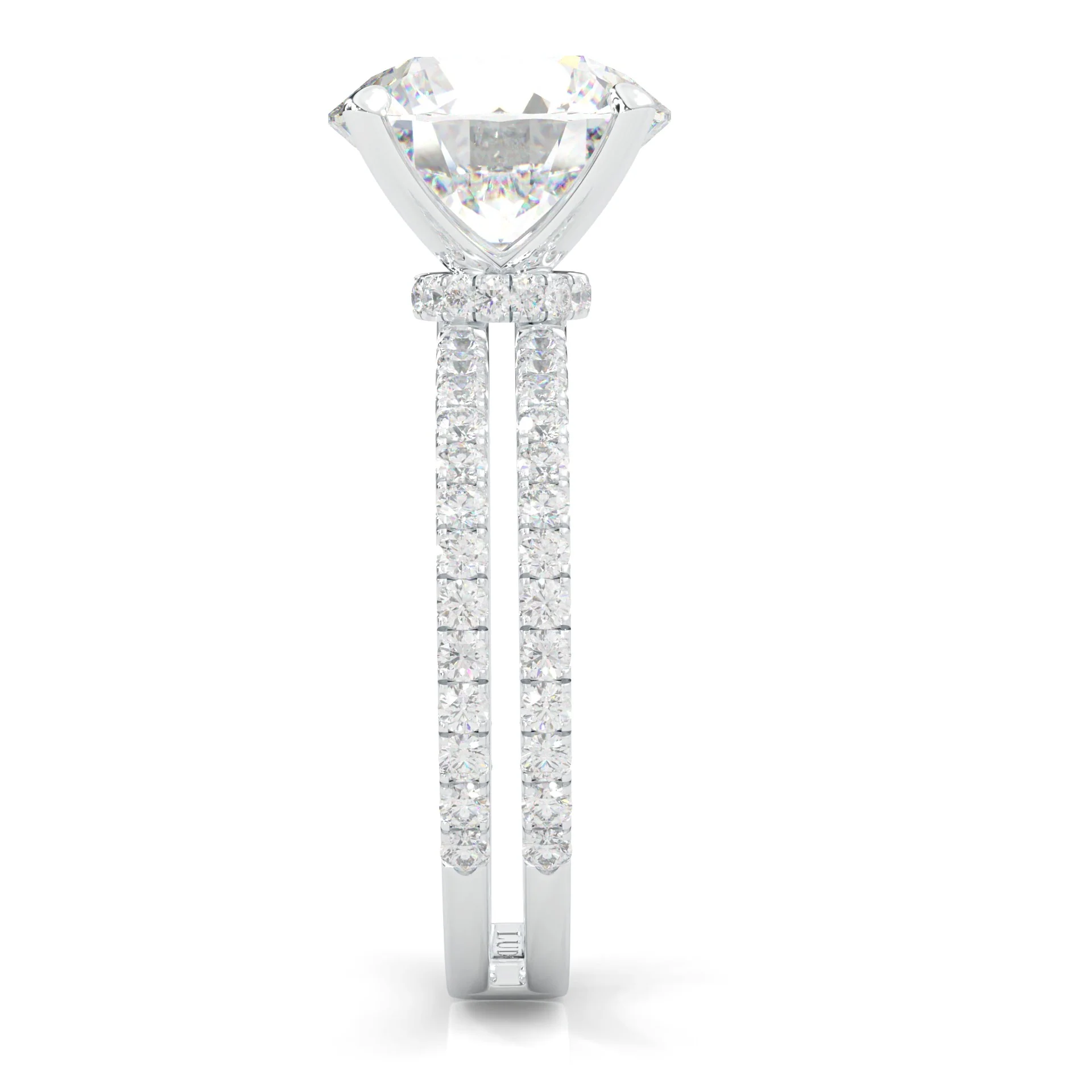 Dual Band - Hidden Halo Lab-Grown Diamond Ring (14k Solid Gold) - Image 6