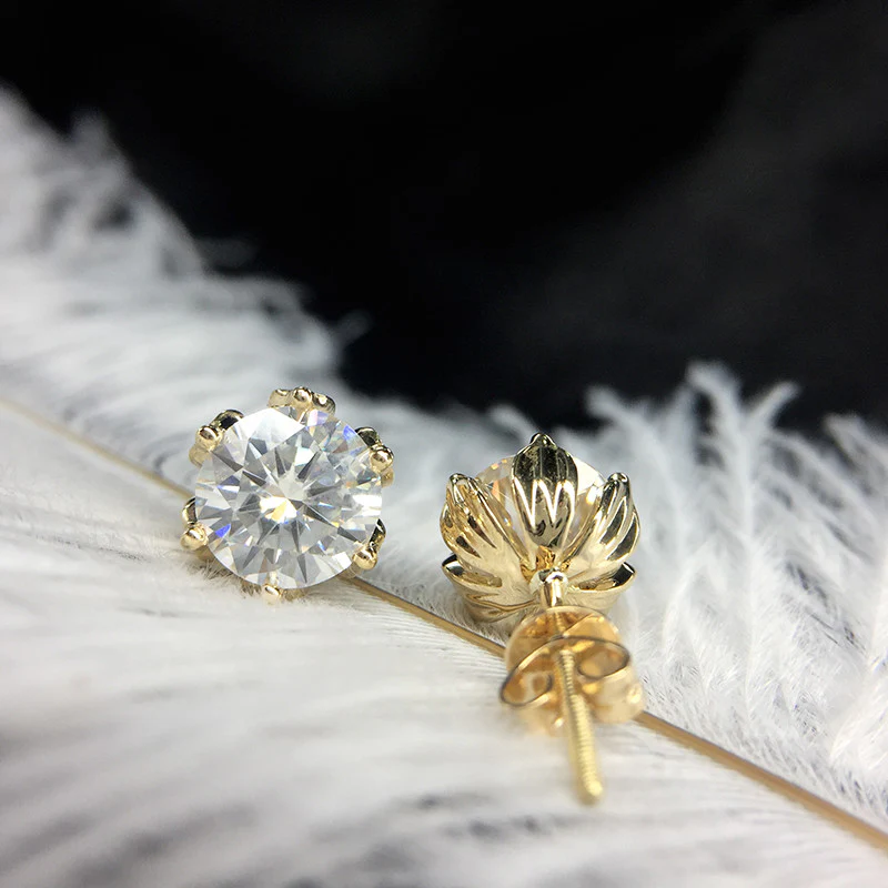 The Elegant Bliss Moissanite Earrings - Image 3