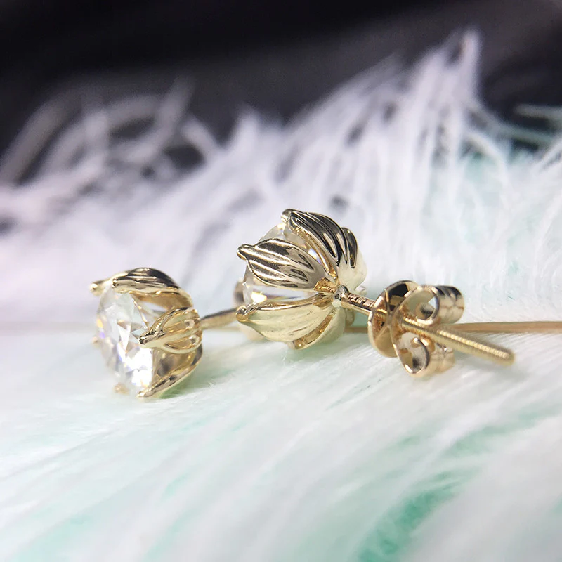 The Elegant Bliss Moissanite Earrings - Image 5