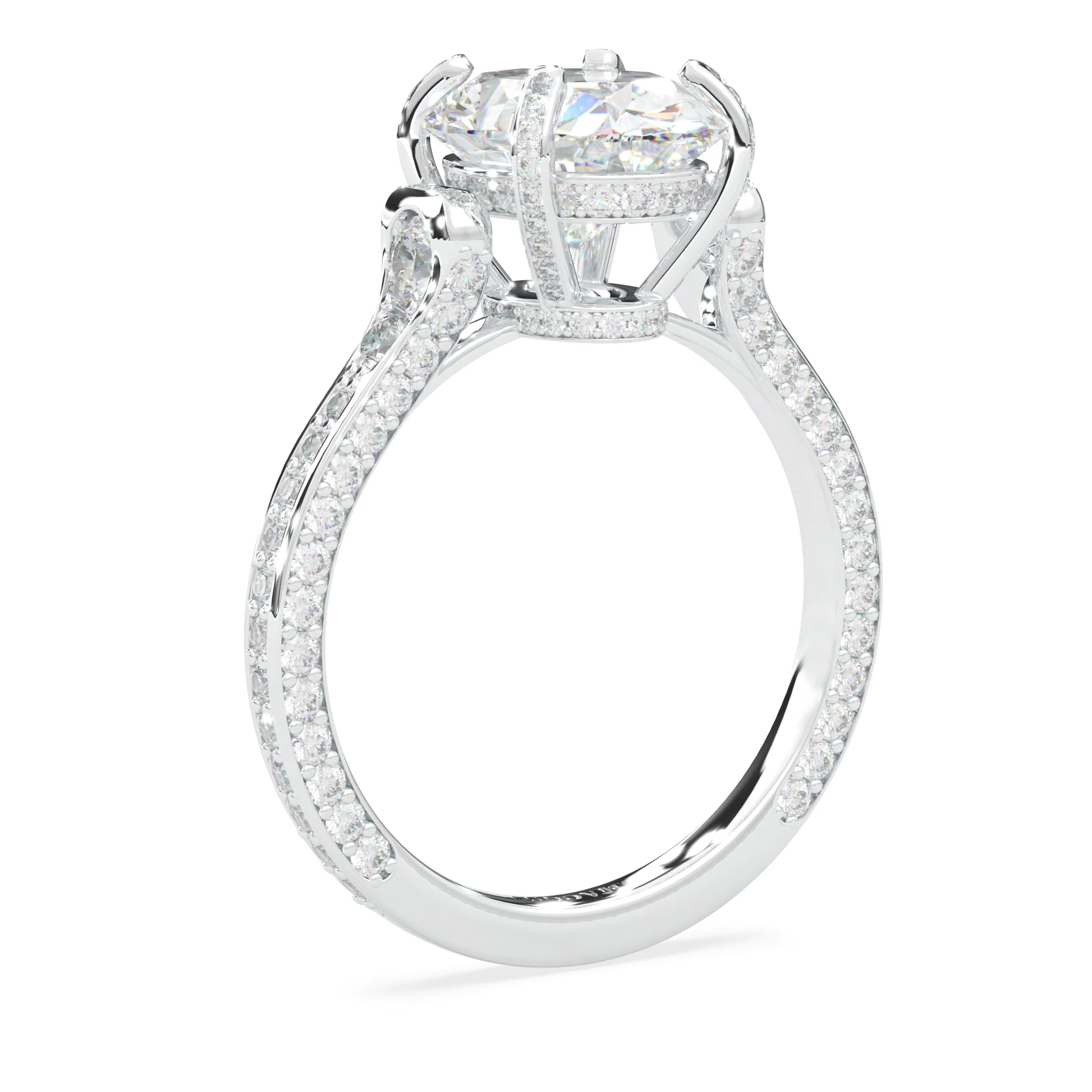 Éclat Lumière Oval Cut Lab-Grown Diamond Ring (14k Solid Gold) - Image 6