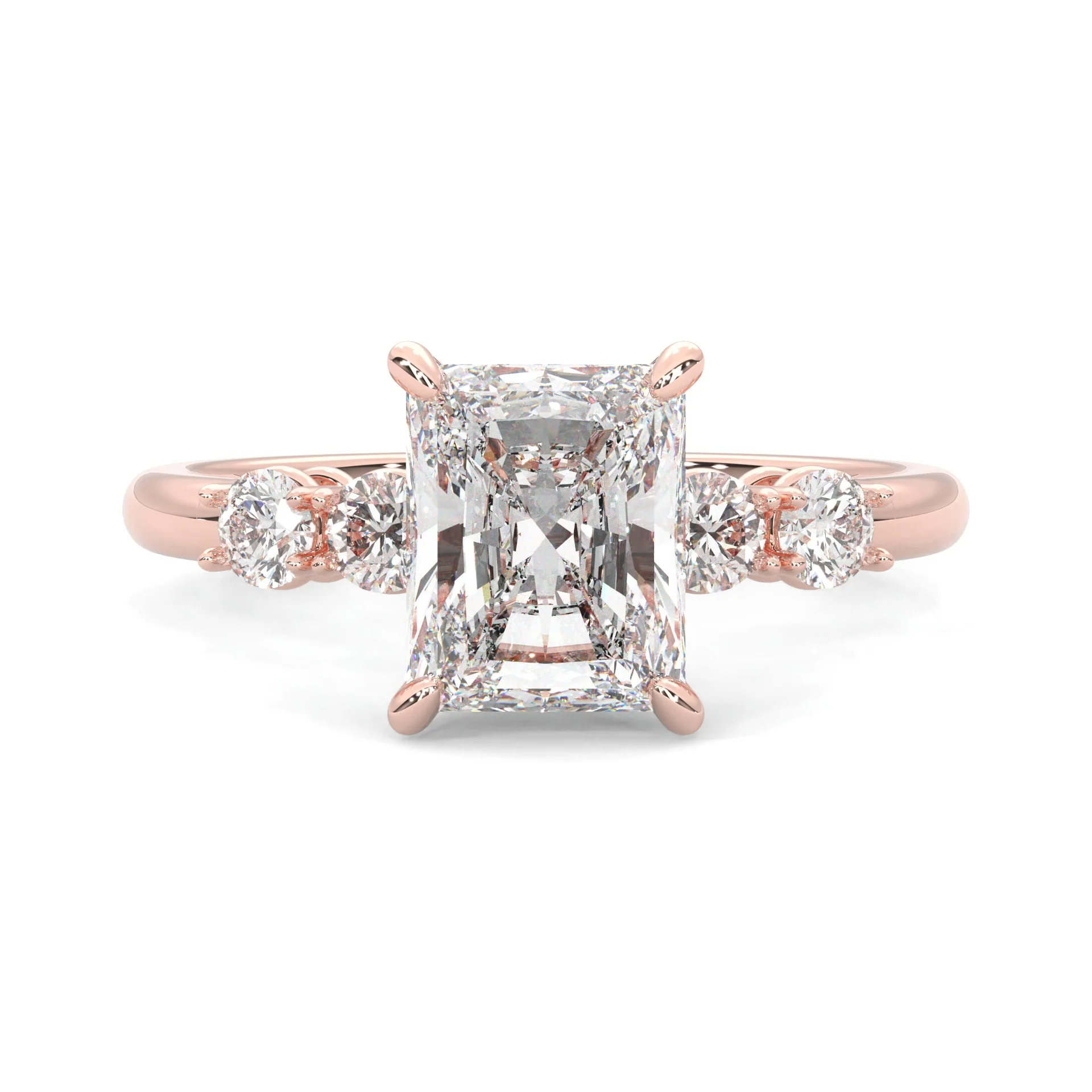 Élanor Moissanite Engagement Ring ( 14K Rose Gold )