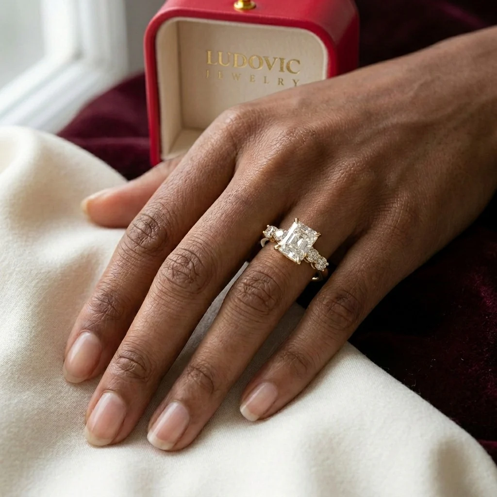 Élanor Moissanite Engagement Ring (14K Yellow Gold ) - Image 2