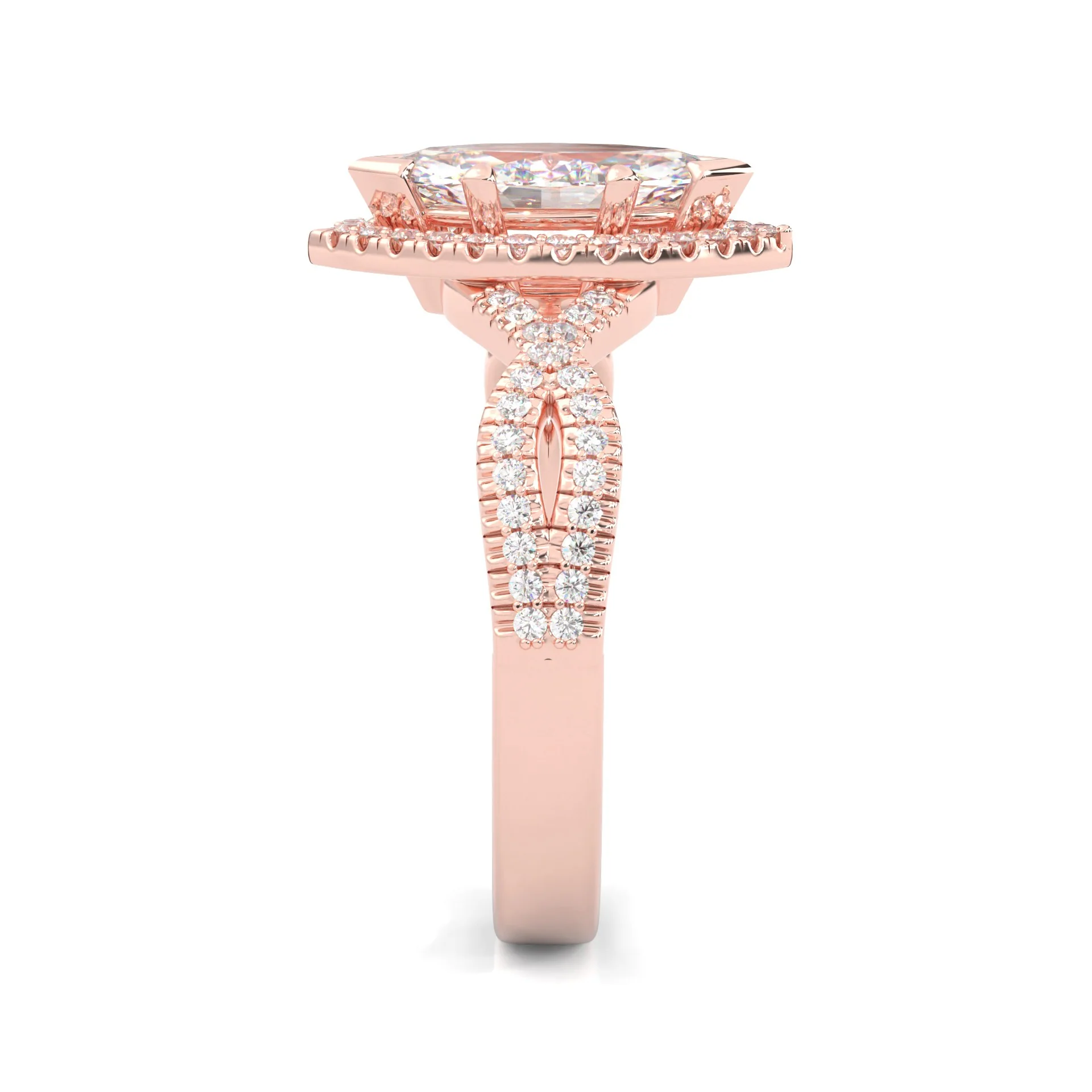 Engagement Ring 4 ( Rose Gold 14K ) - Image 4