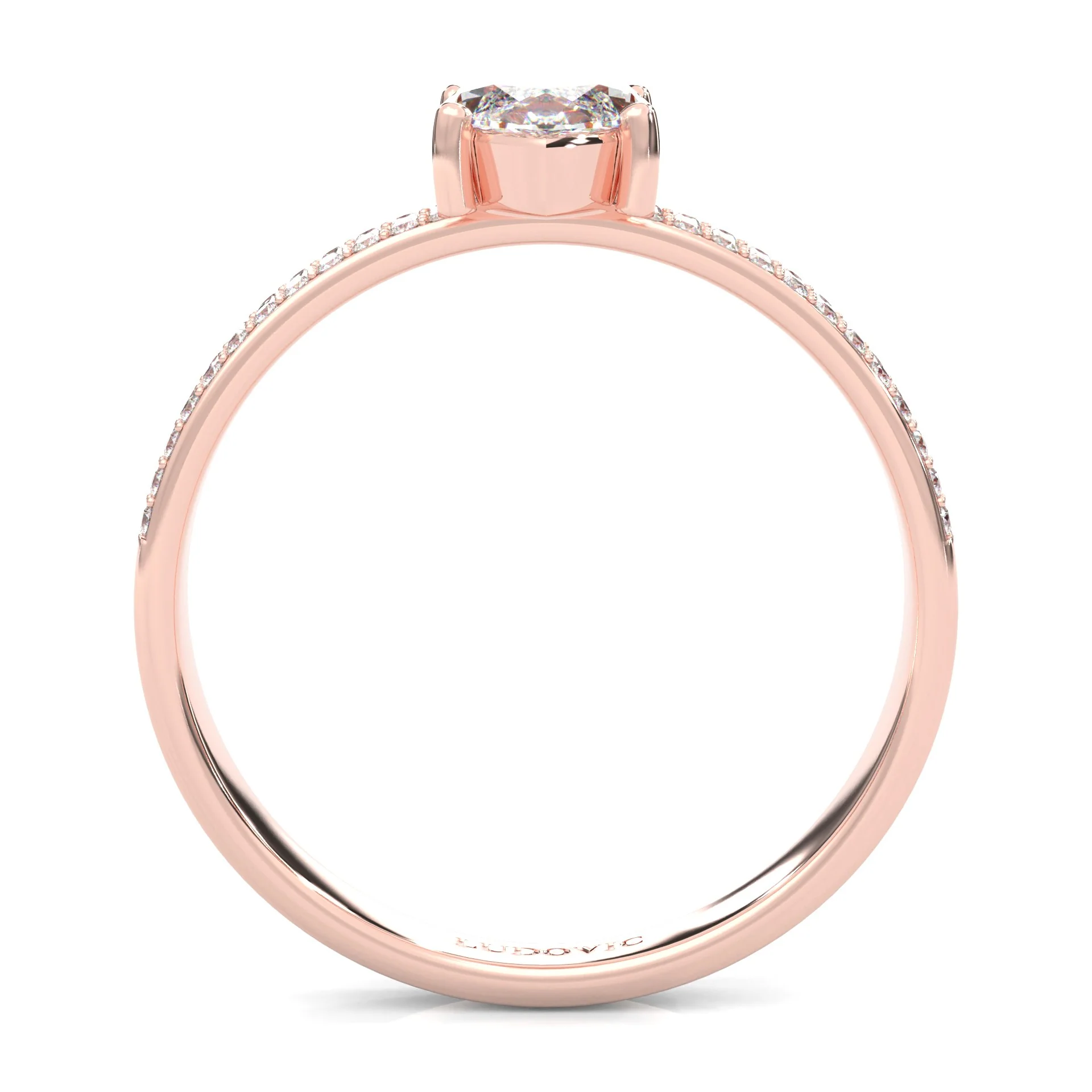 Engagement Ring 7 (Rose 14k Solid Gold) - Image 5