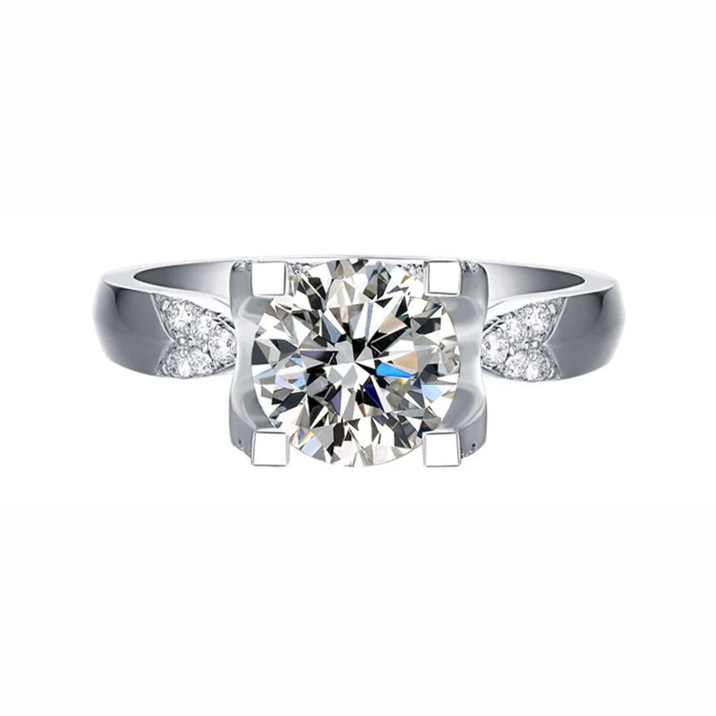 la Tiare de Citrine Moissanite Engagement Ring - Image 3