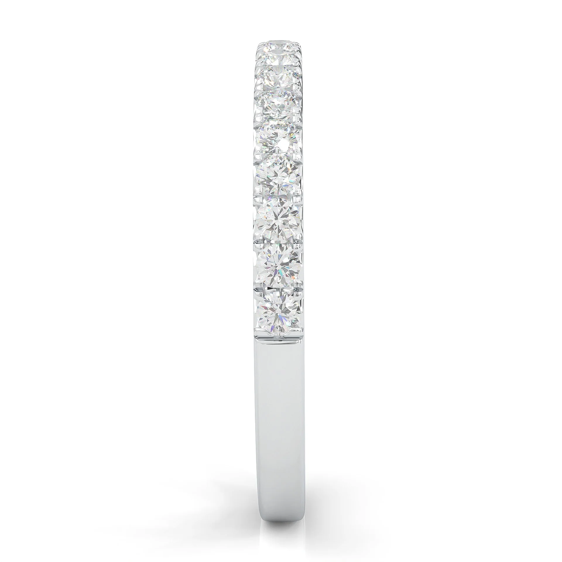 French Four Claw Wedding Band - Image 6