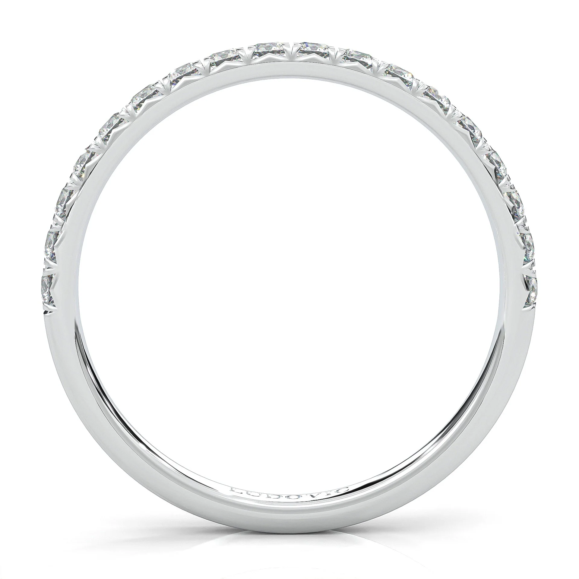 French Four Claw Wedding Set (14k Solid Gold) - Image 15