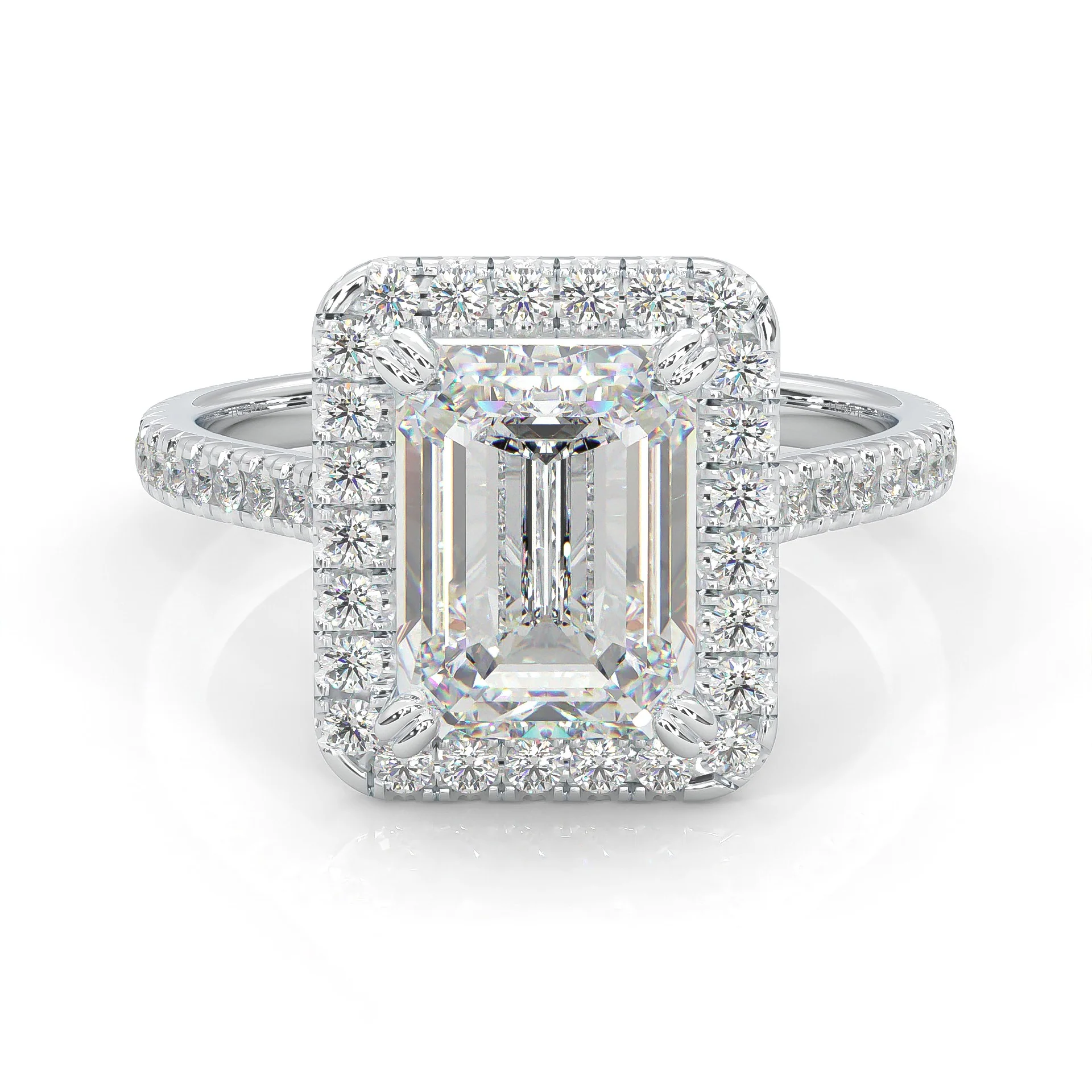 la Bague Éternelle Moissanite Engagement Ring (14k Solid Gold)