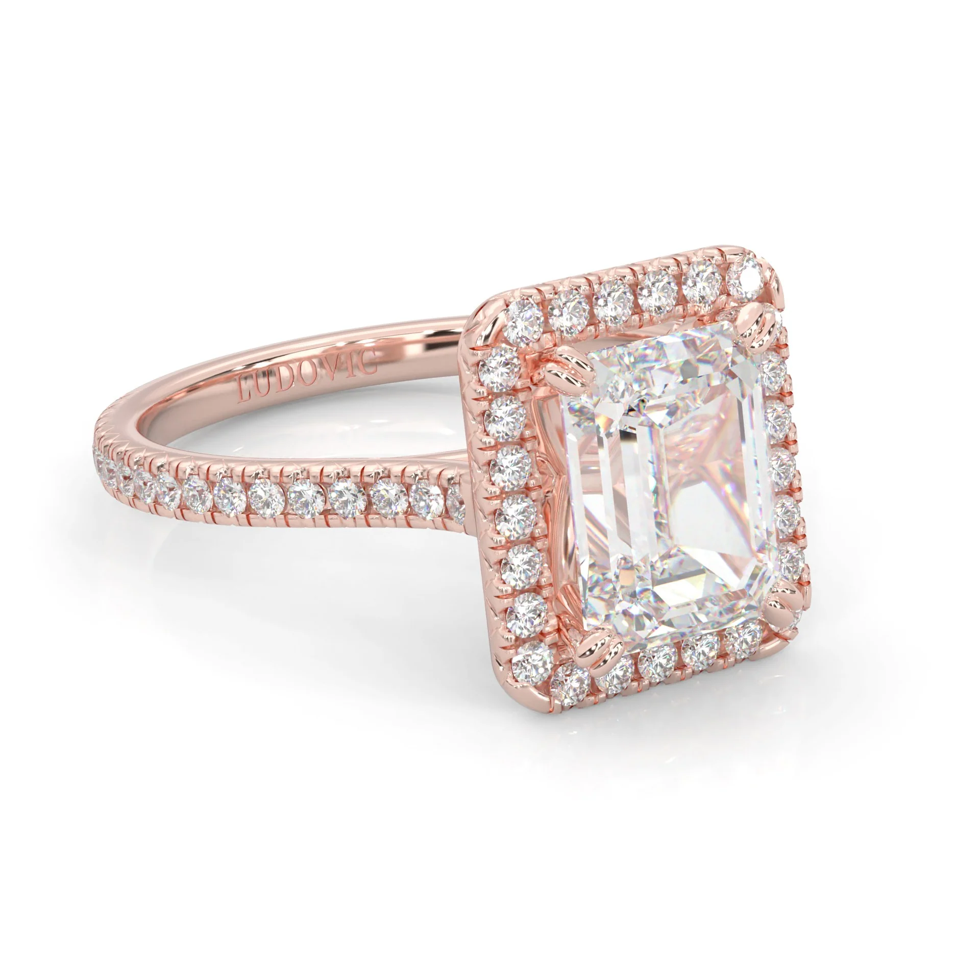 la Bague Éternelle Moissanite Engagement Ring ( Rose Gold 14K ) - Image 3