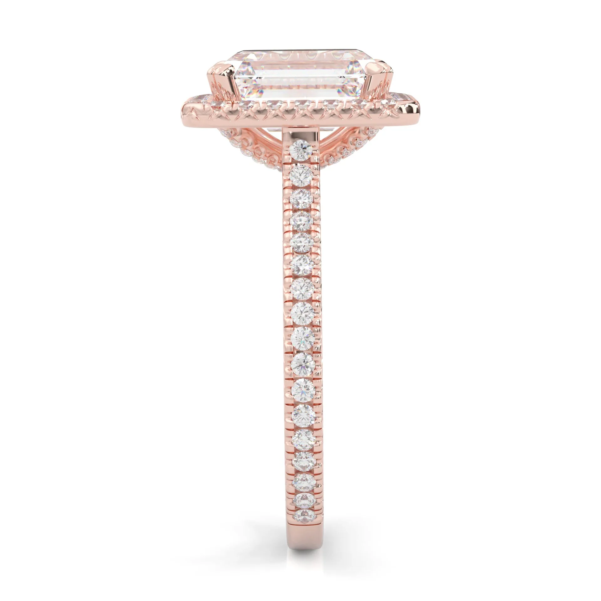 la Bague Éternelle Moissanite Engagement Ring ( Rose Gold 14K ) - Image 4