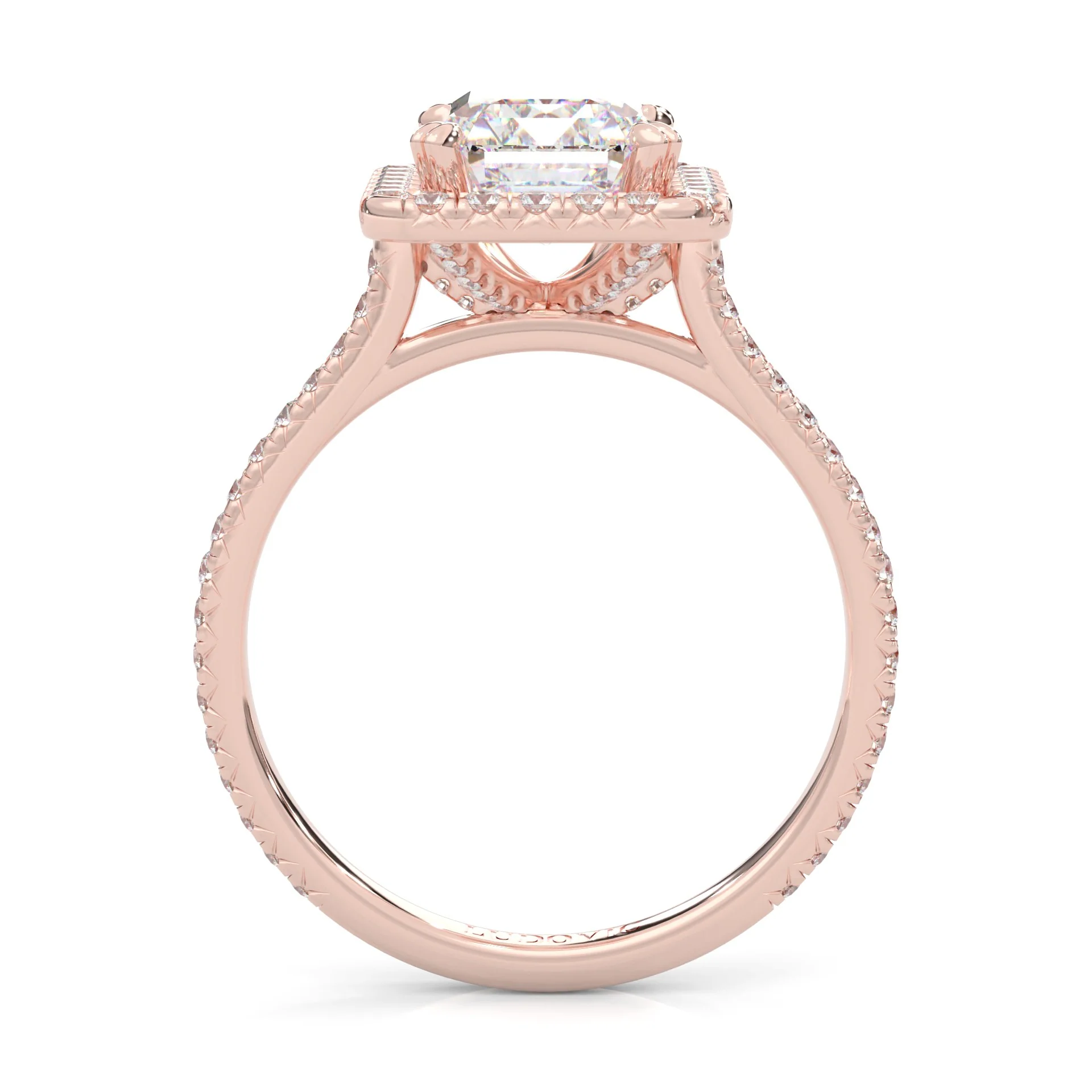 la Bague Éternelle Moissanite Engagement Ring ( Rose Gold 14K ) - Image 6