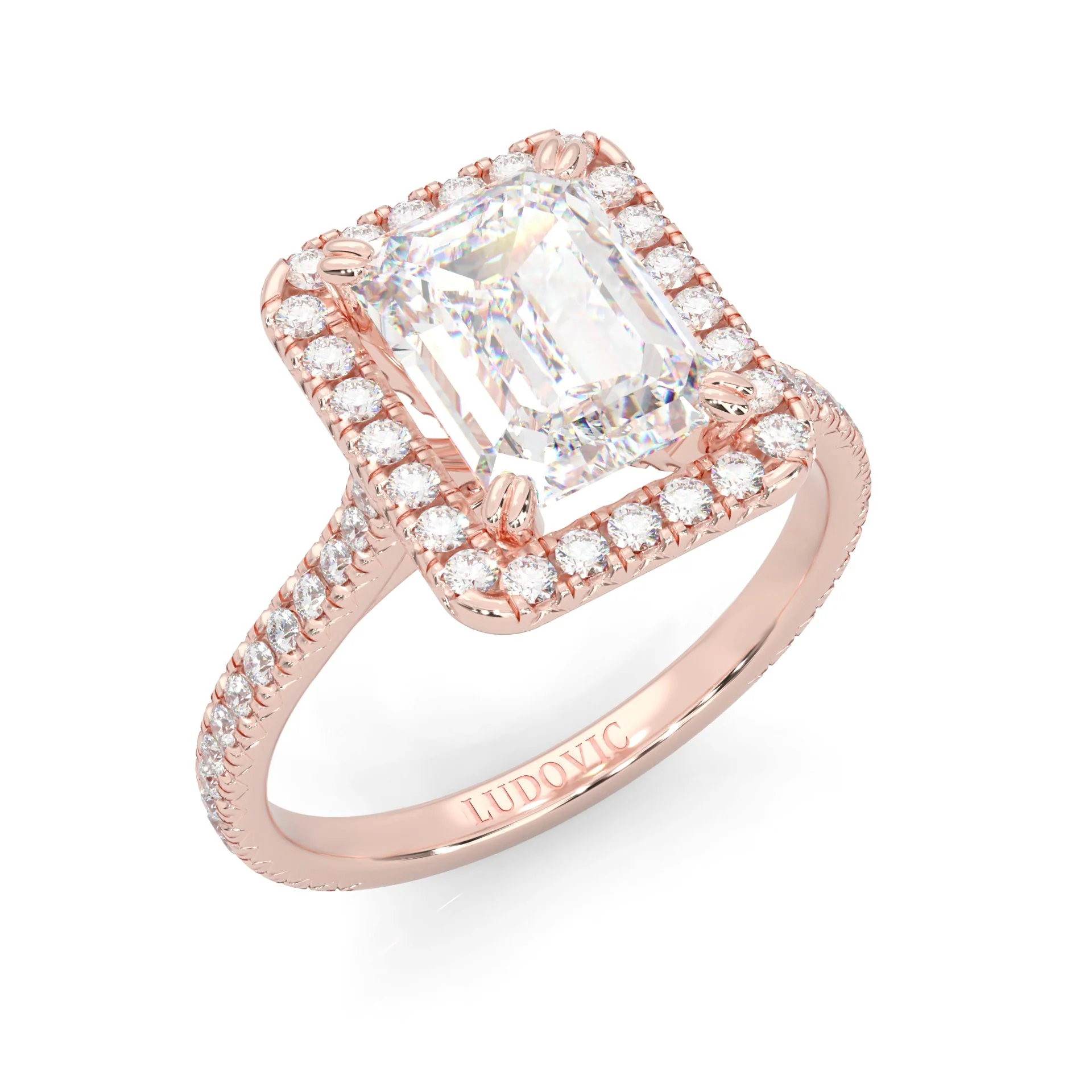la Bague Éternelle Moissanite Engagement Ring ( Rose Gold 14K ) - Image 7