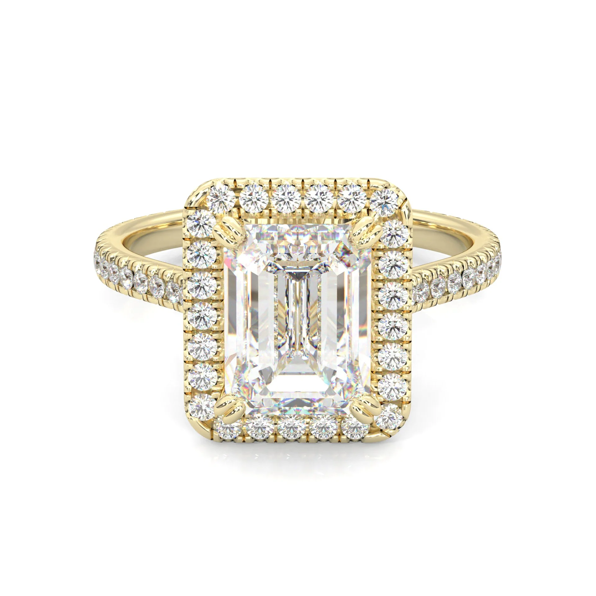 la Bague Éternelle Moissanite Engagement Ring ( Yellow Gold 14K )