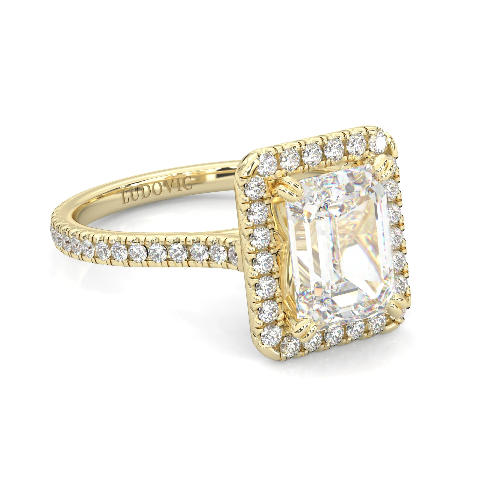 la Bague Éternelle Moissanite Engagement Ring ( Yellow Gold 14K ) - Image 2