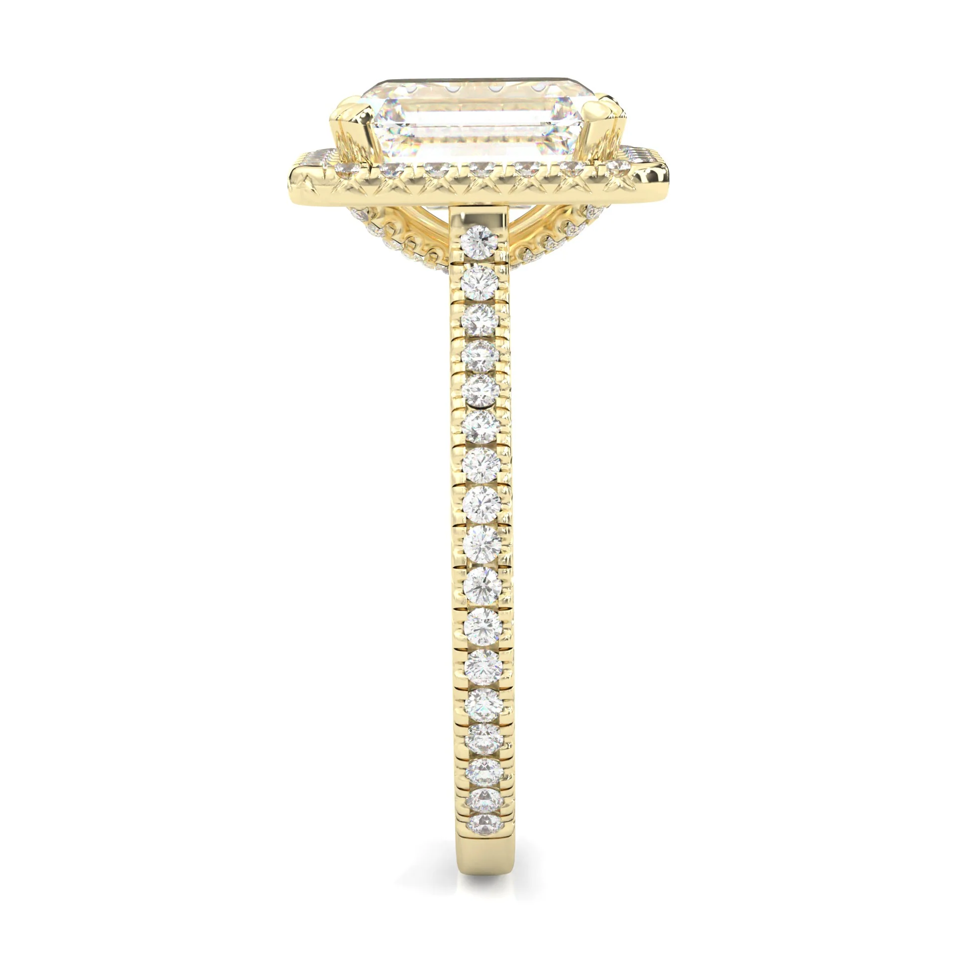 la Bague Éternelle Moissanite Engagement Ring ( Yellow Gold 14K ) - Image 3