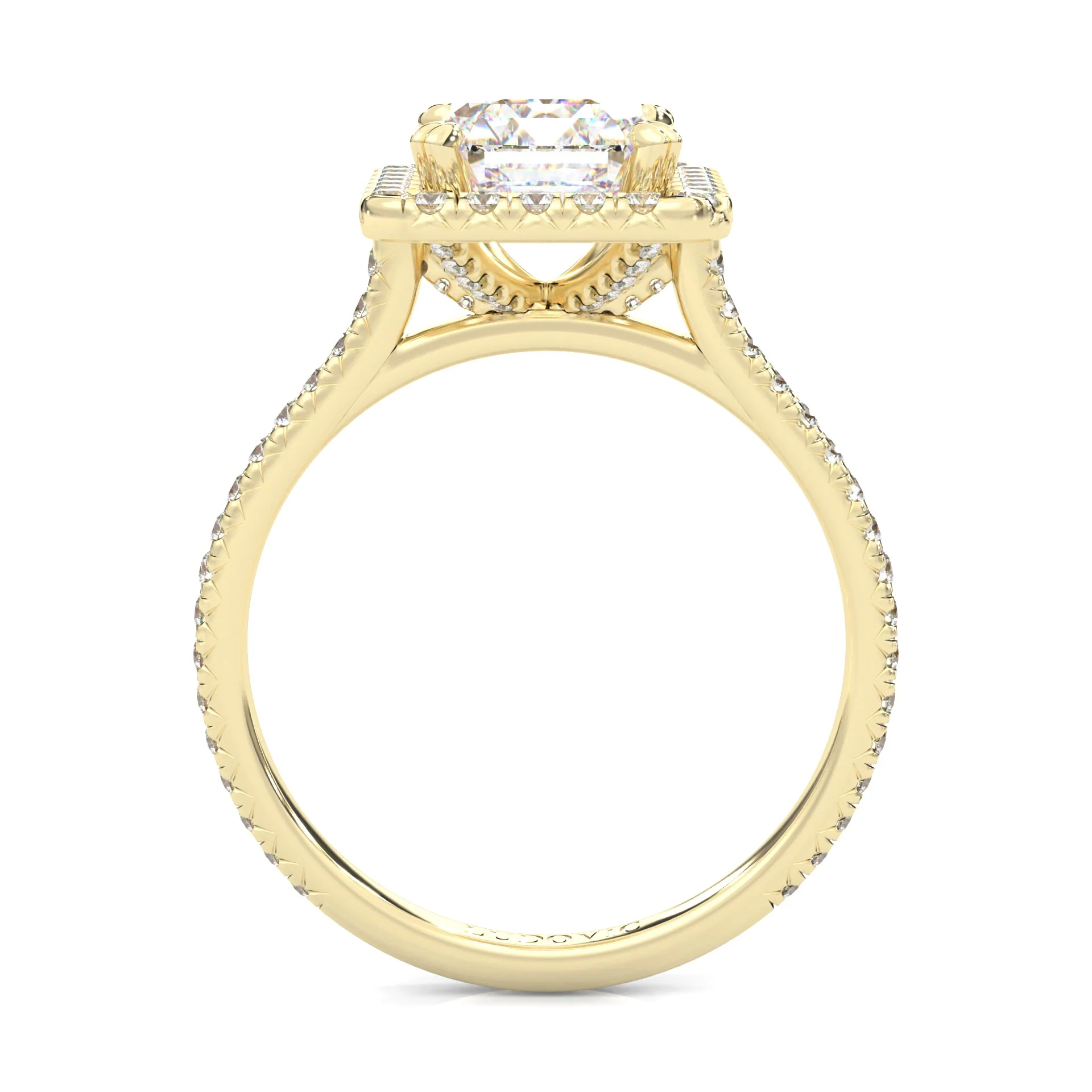 la Bague Éternelle Moissanite Engagement Ring ( Yellow Gold 14K ) - Image 5
