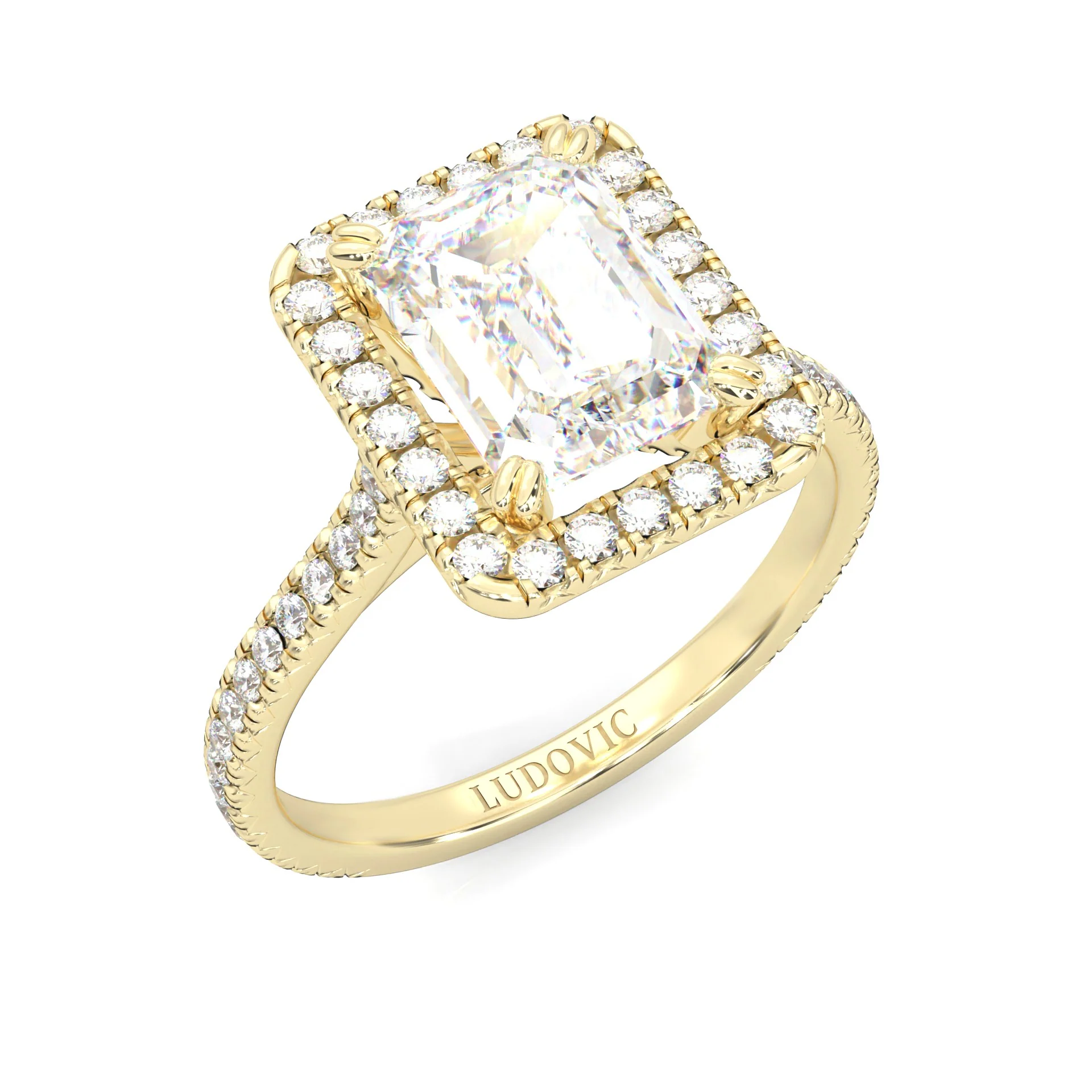 la Bague Éternelle Moissanite Engagement Ring ( Yellow Gold 14K ) - Image 6