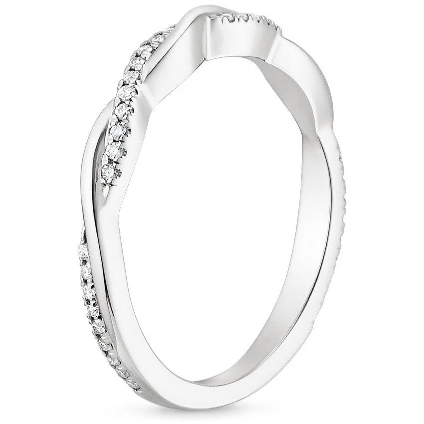 la Bague Solaire Moissanite Wedding Band - Image 2