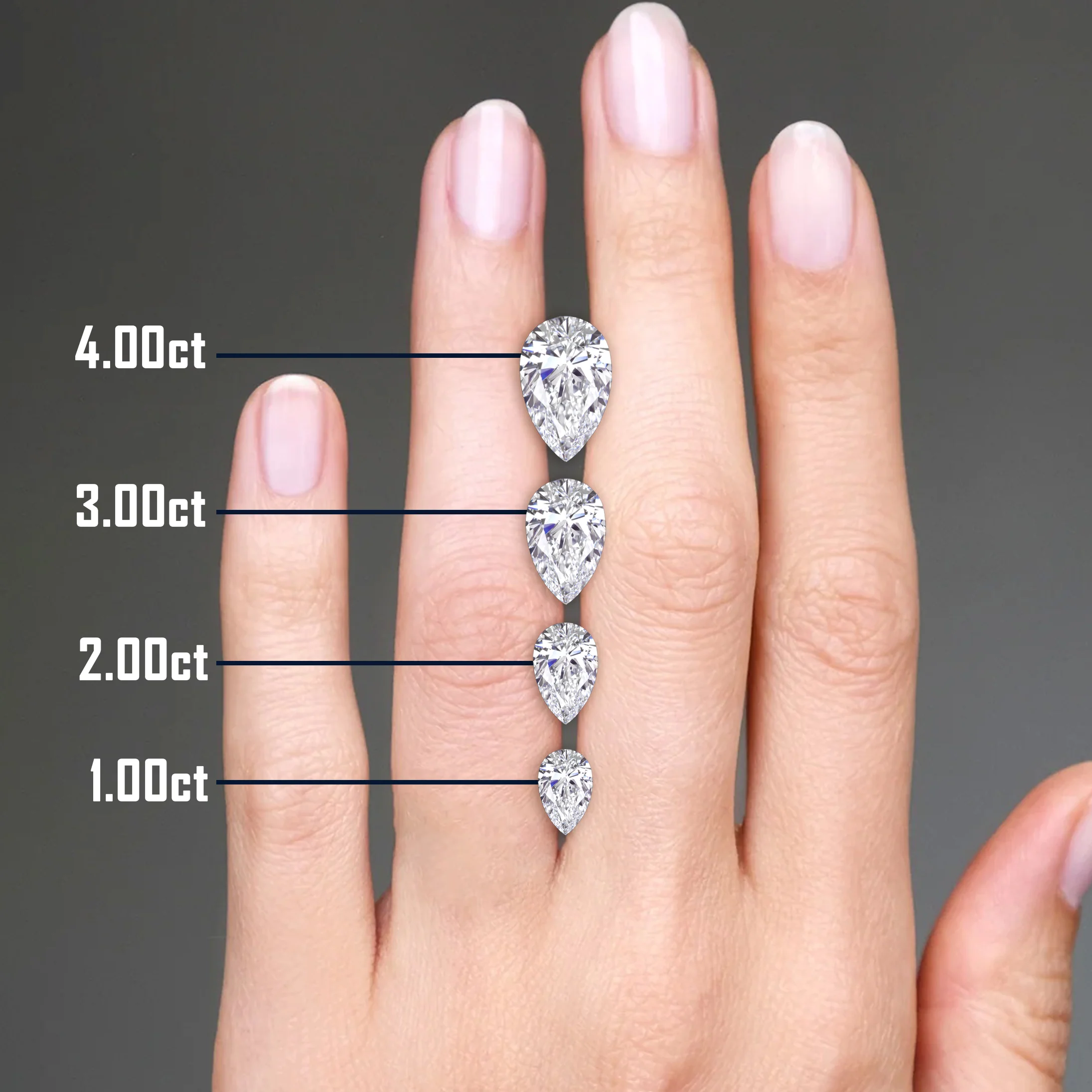 Lab-Grown Diamond Loose Stone – Pear Cut - Image 2