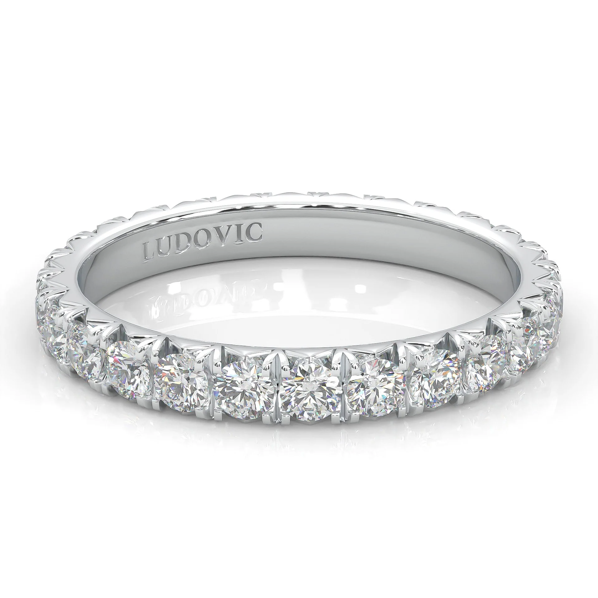 l'Amulette Exotique Moissanite Eternity Ring - Image 3