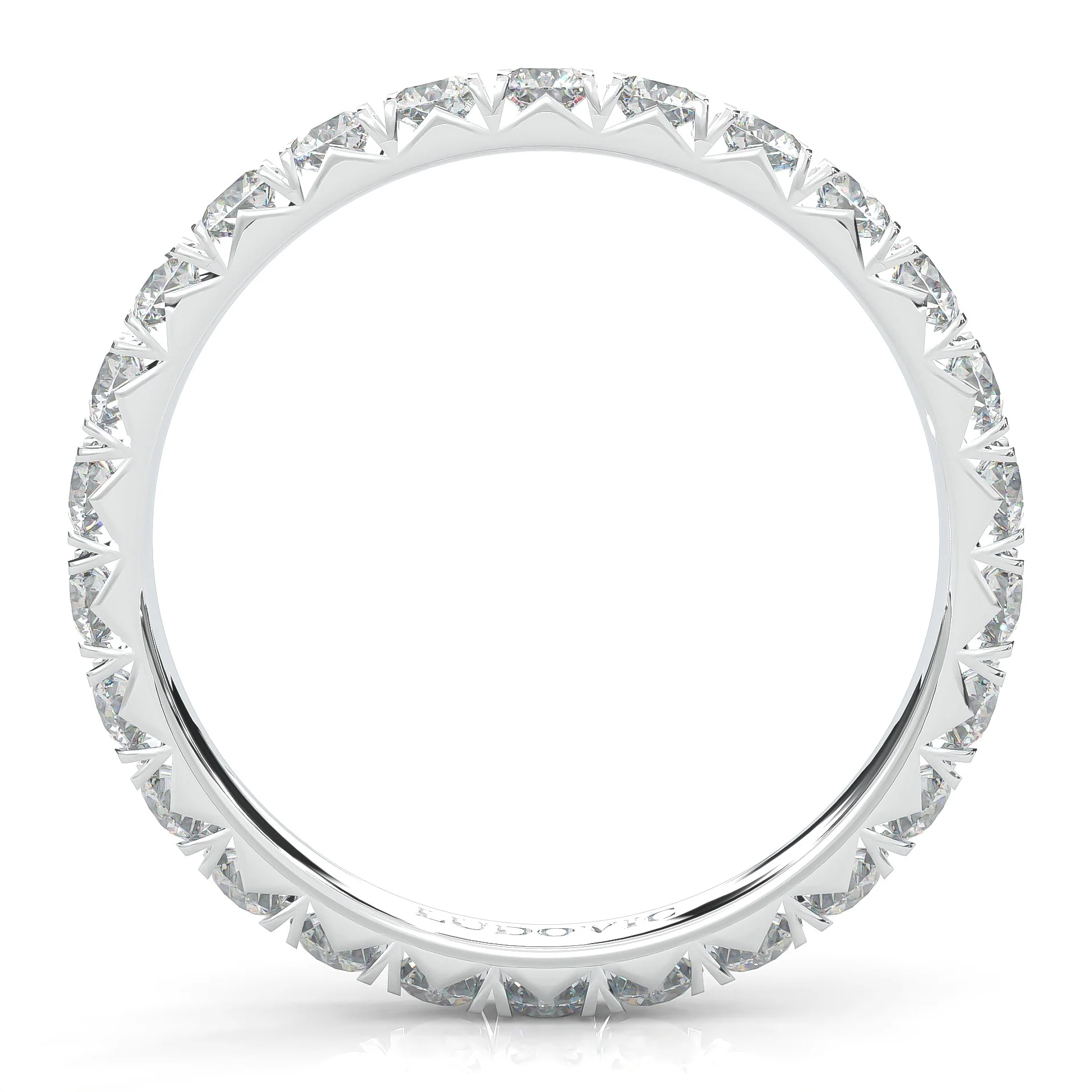 l'Amulette Exotique Moissanite Eternity Ring - Image 4