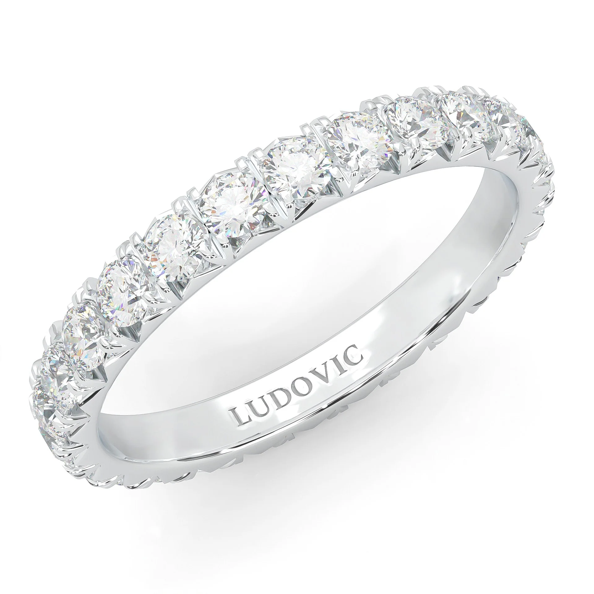 l'Amulette Exotique Moissanite Eternity Ring - Image 7