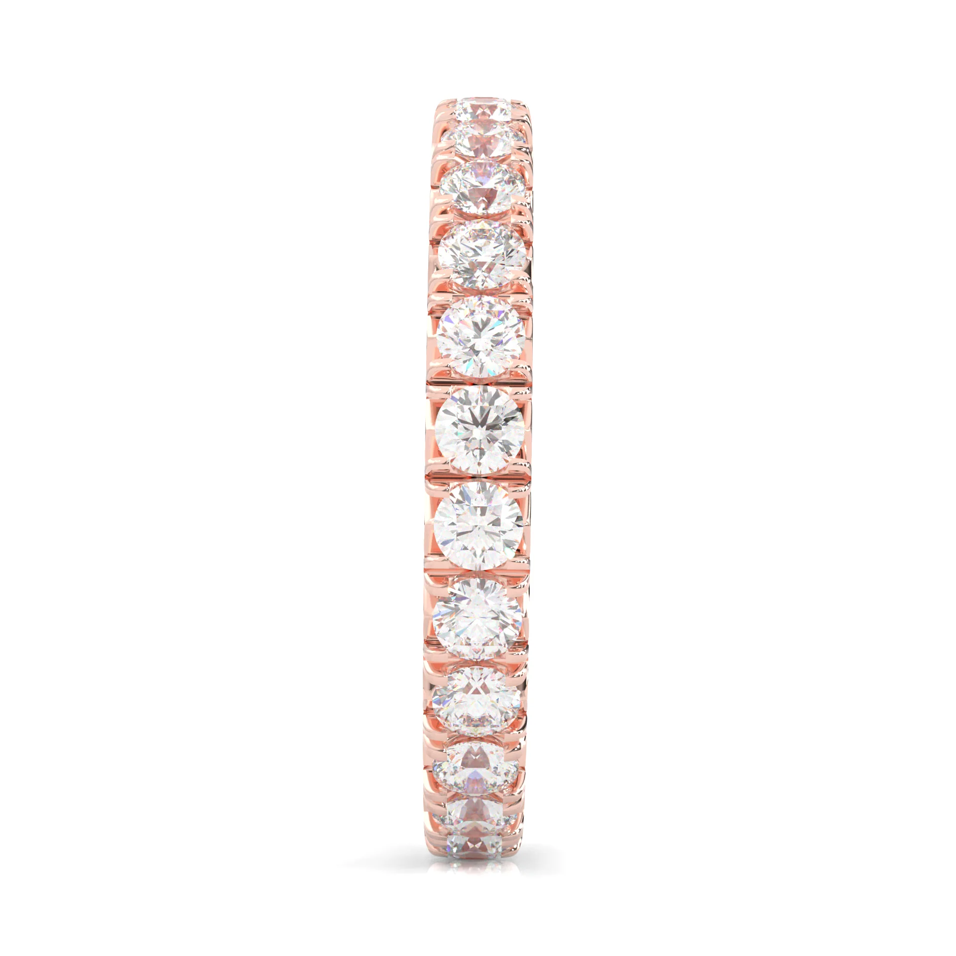 l'Amulette Exotique Moissanite Eternity Ring (Rose Gold) - Image 4