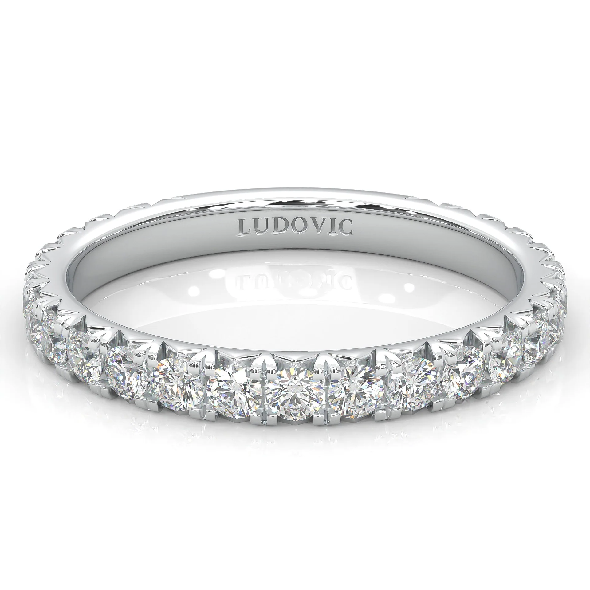 The Classic Moissanite Wedding Band II