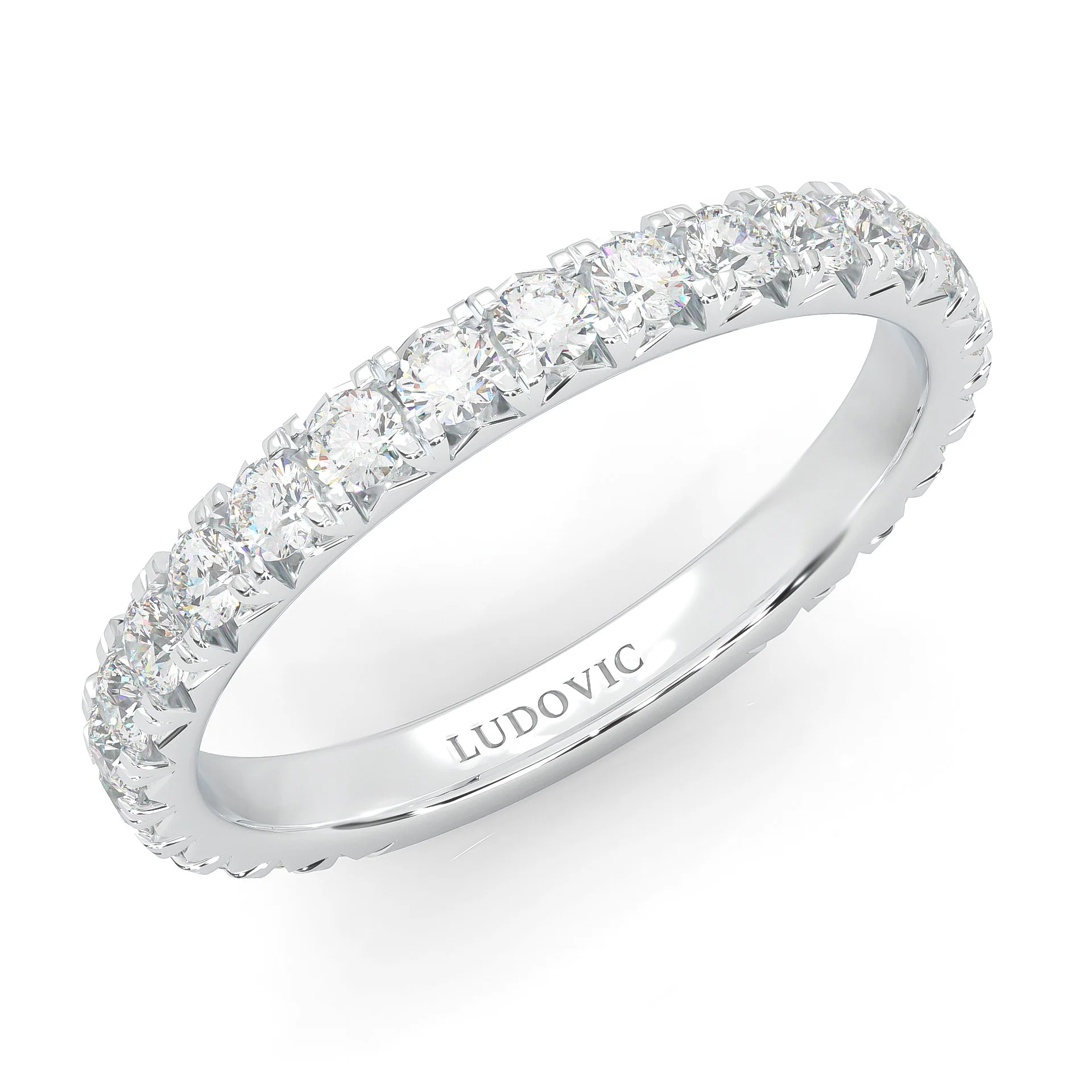 The Classic Moissanite Wedding Band II - Image 7