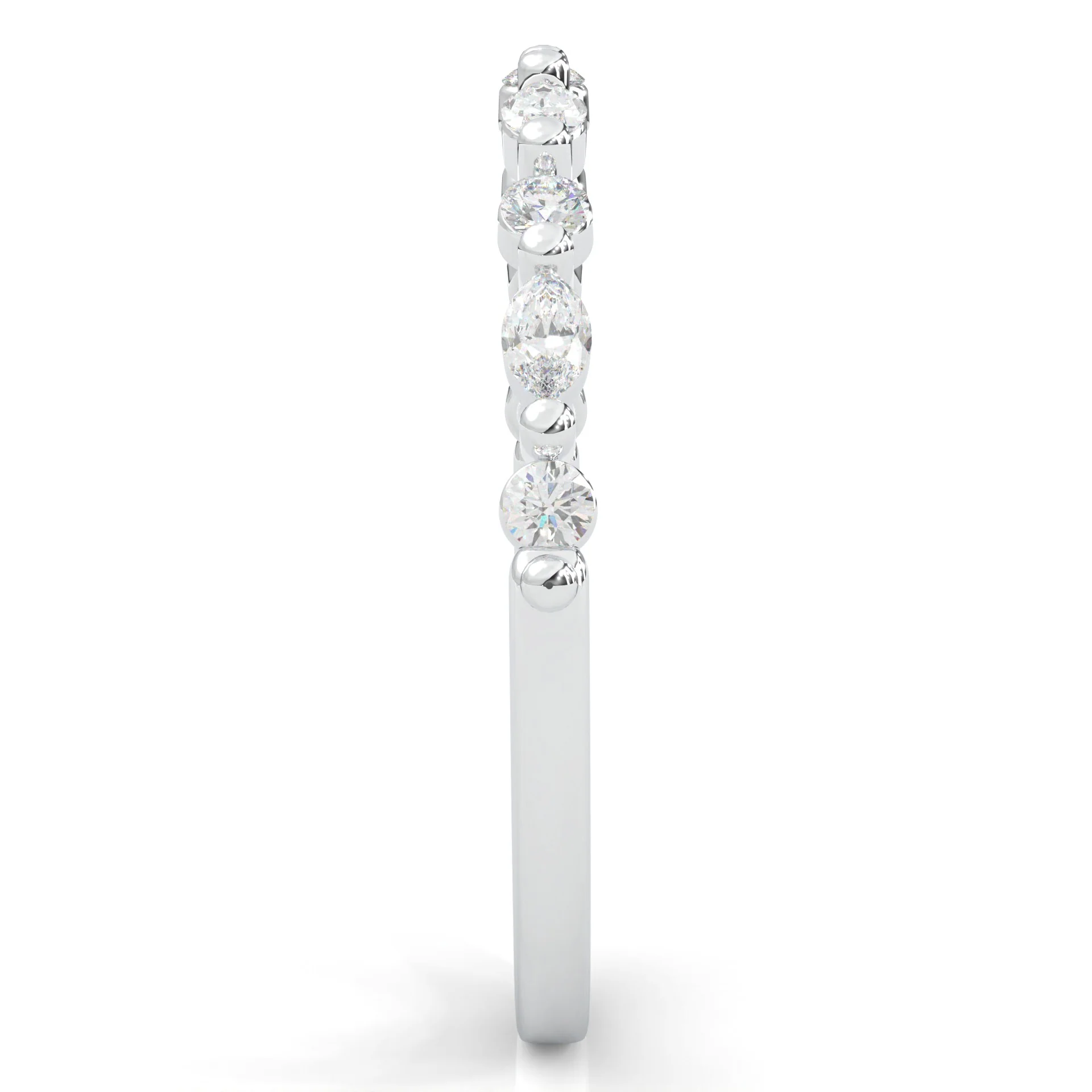 Ludovic Art Style Wedding Set (14k Solid Gold) - Image 14