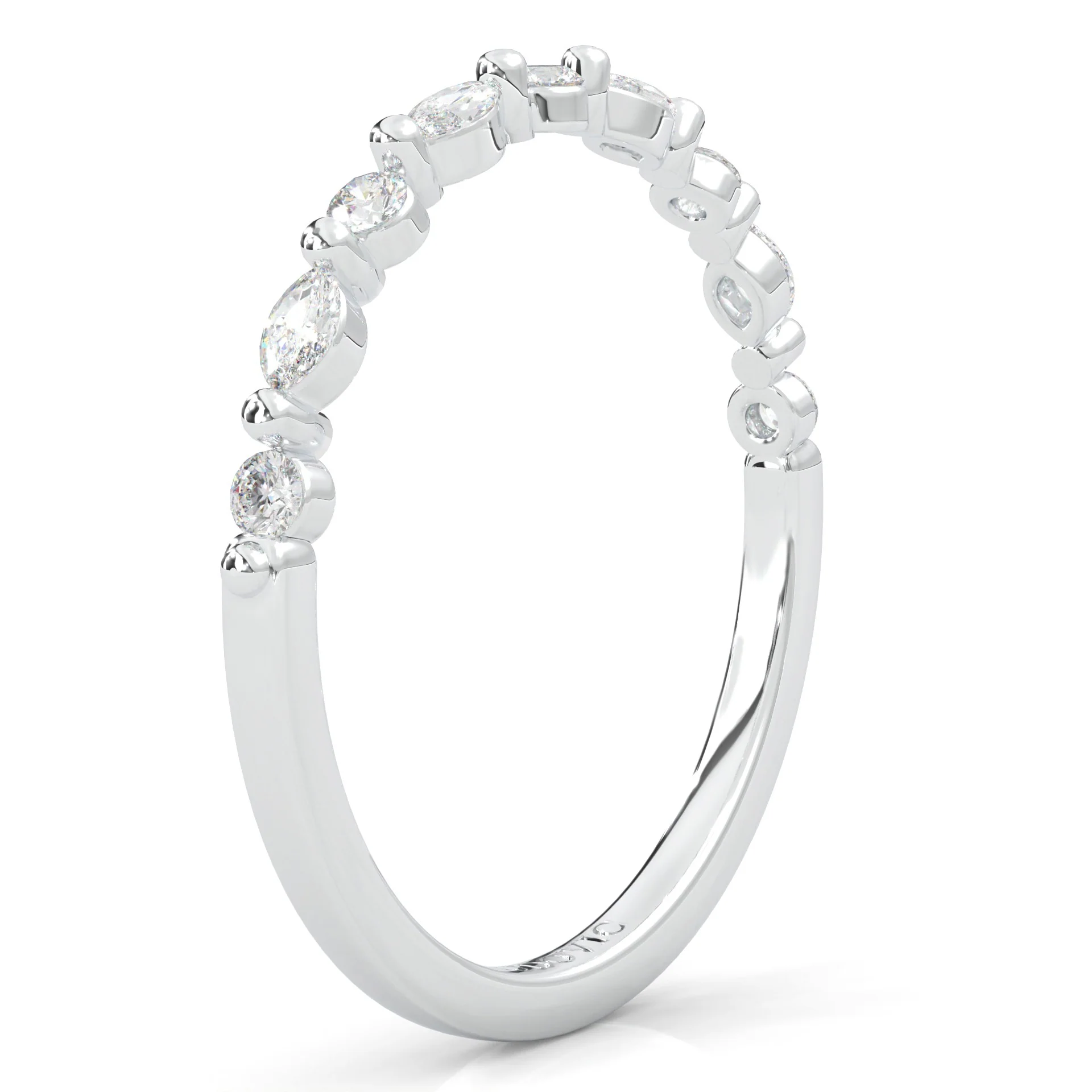 Ludovic Art Style Wedding Set (14k Solid Gold) - Image 15