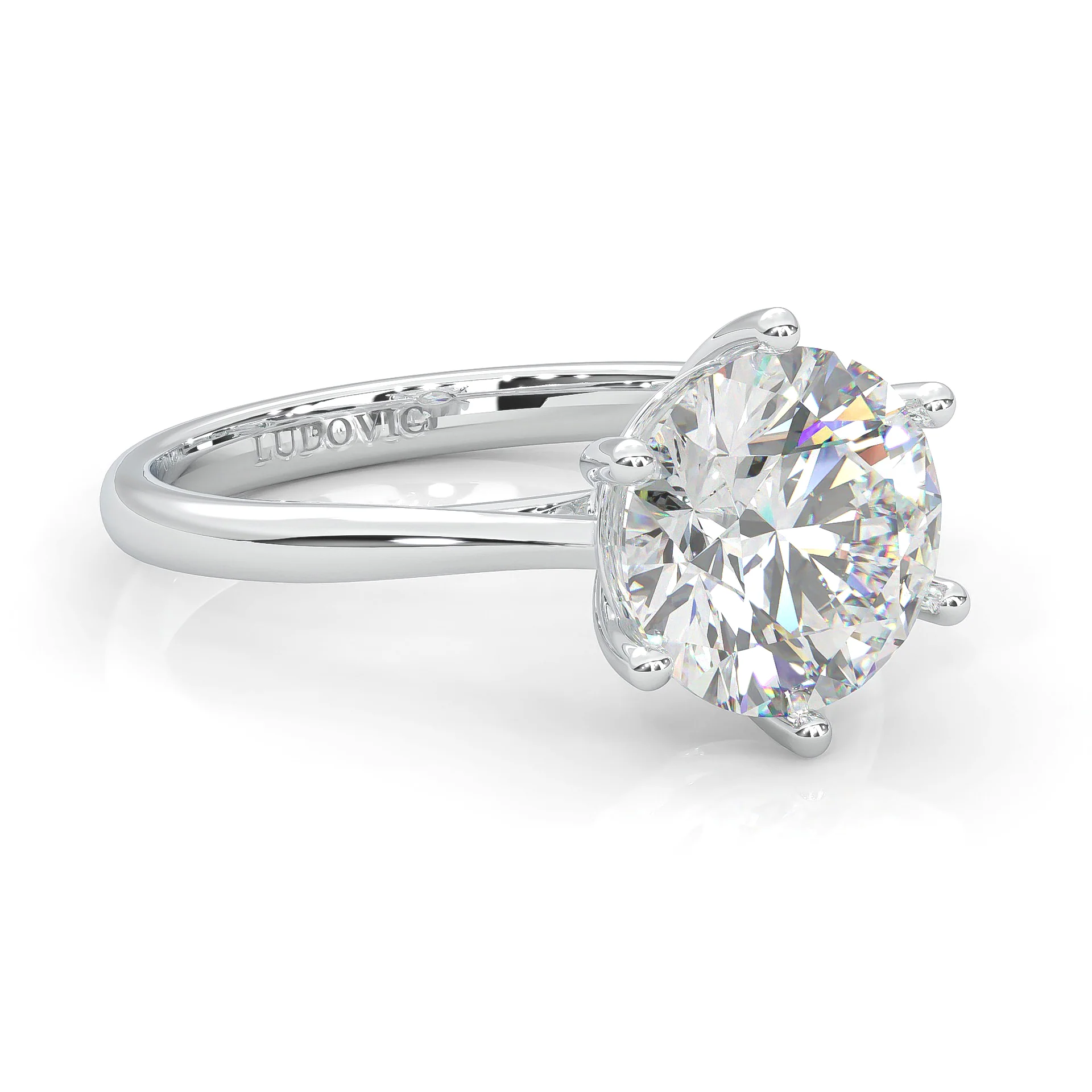 Ludovic Moissanite Ring™ (14k Solid Gold) (4ct) - Image 3