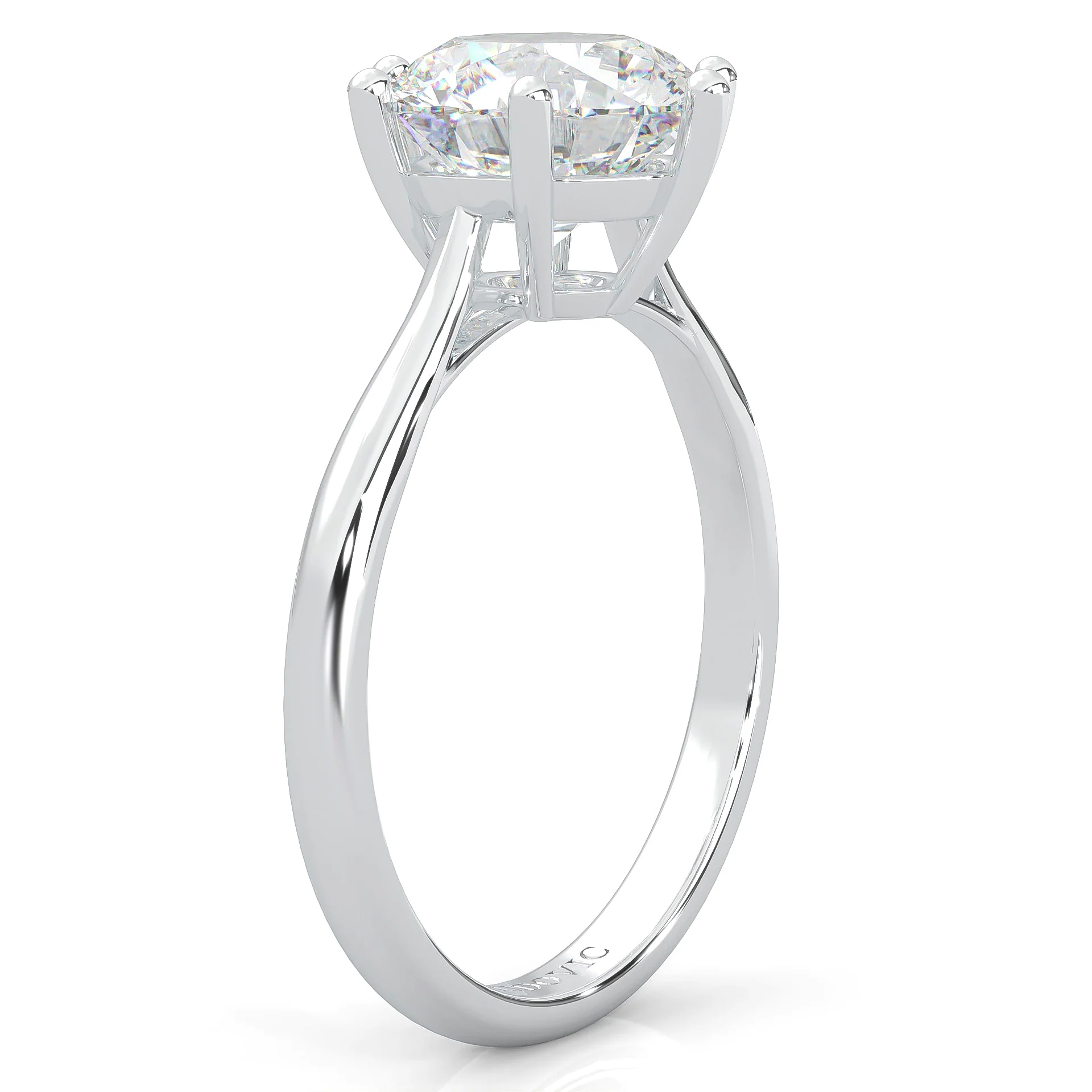 Ludovic Moissanite Ring™ (14k Solid Gold) (4ct) - Image 5