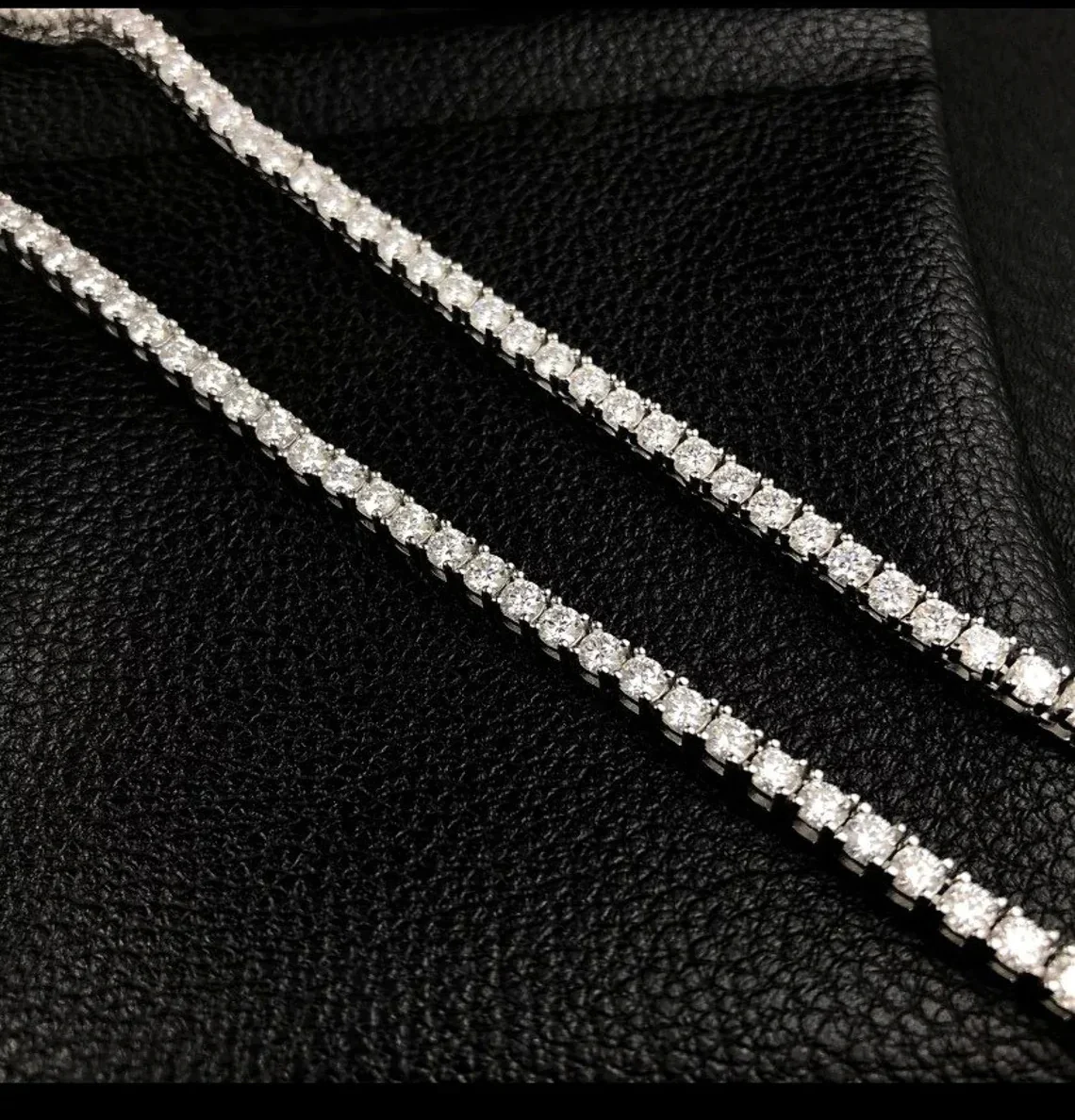 Ludovic Moissanite Tennis Necklace - Image 7