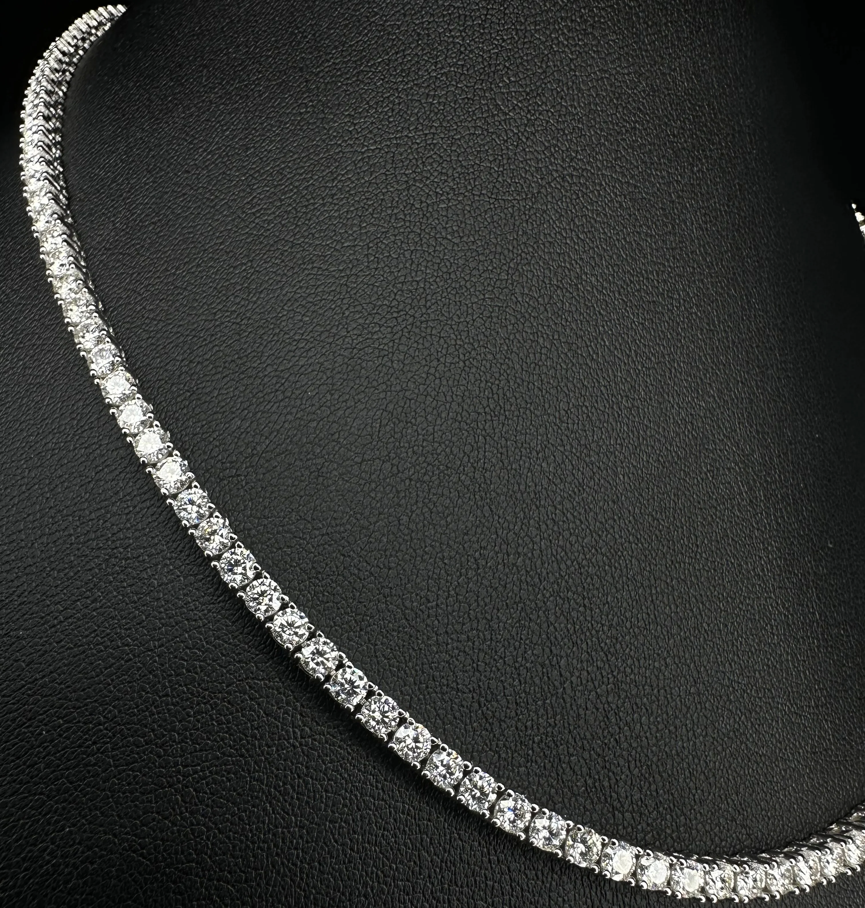 Ludovic Moissanite Tennis Necklace - Image 8