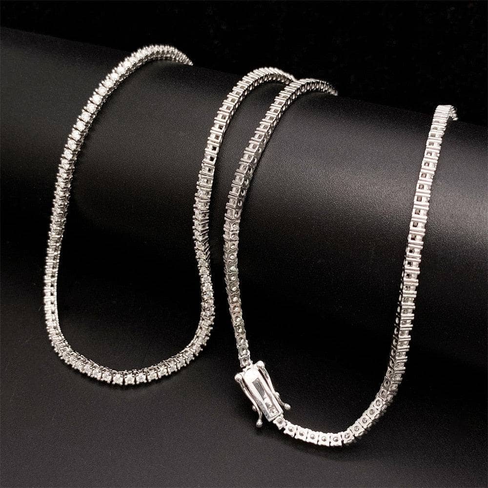 Ludovic Moissanite Tennis Necklace - Image 9