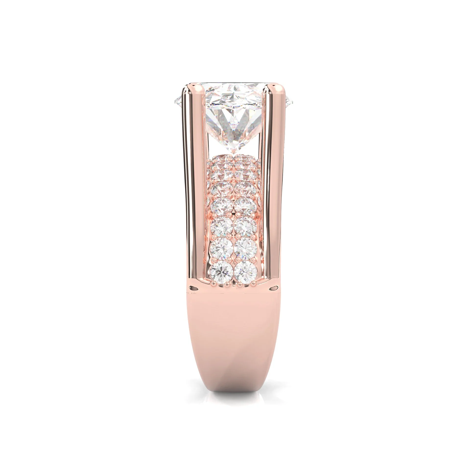 Lumira Moissanite Engagement Ring (Rose Gold) - Image 3