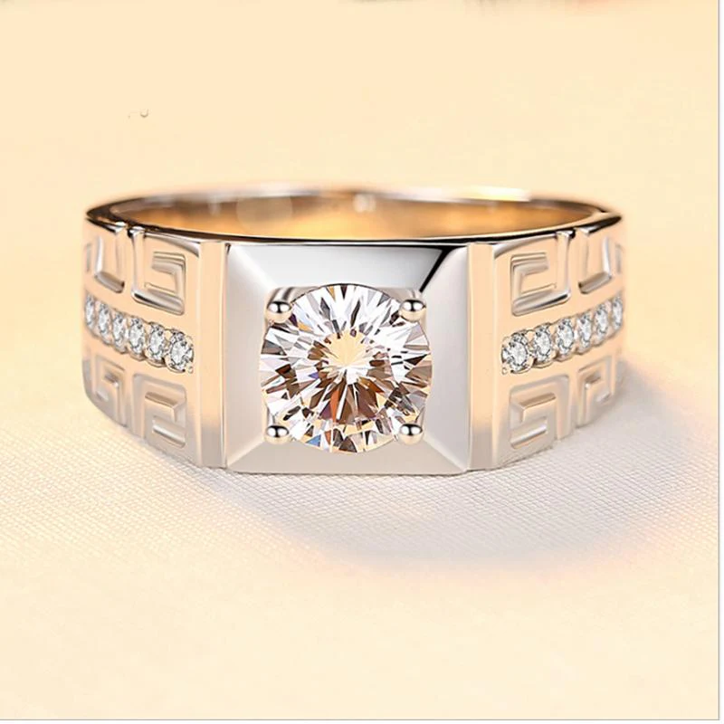 Tough Man Ludovic Moissanite Ring - Image 3